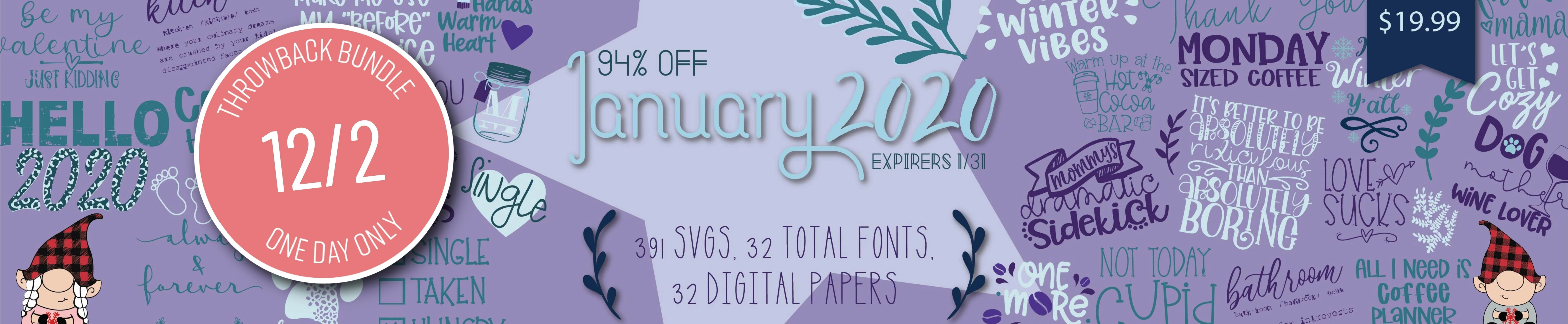 1 Day Only Throwback: January 2020 Bundle - Image 2