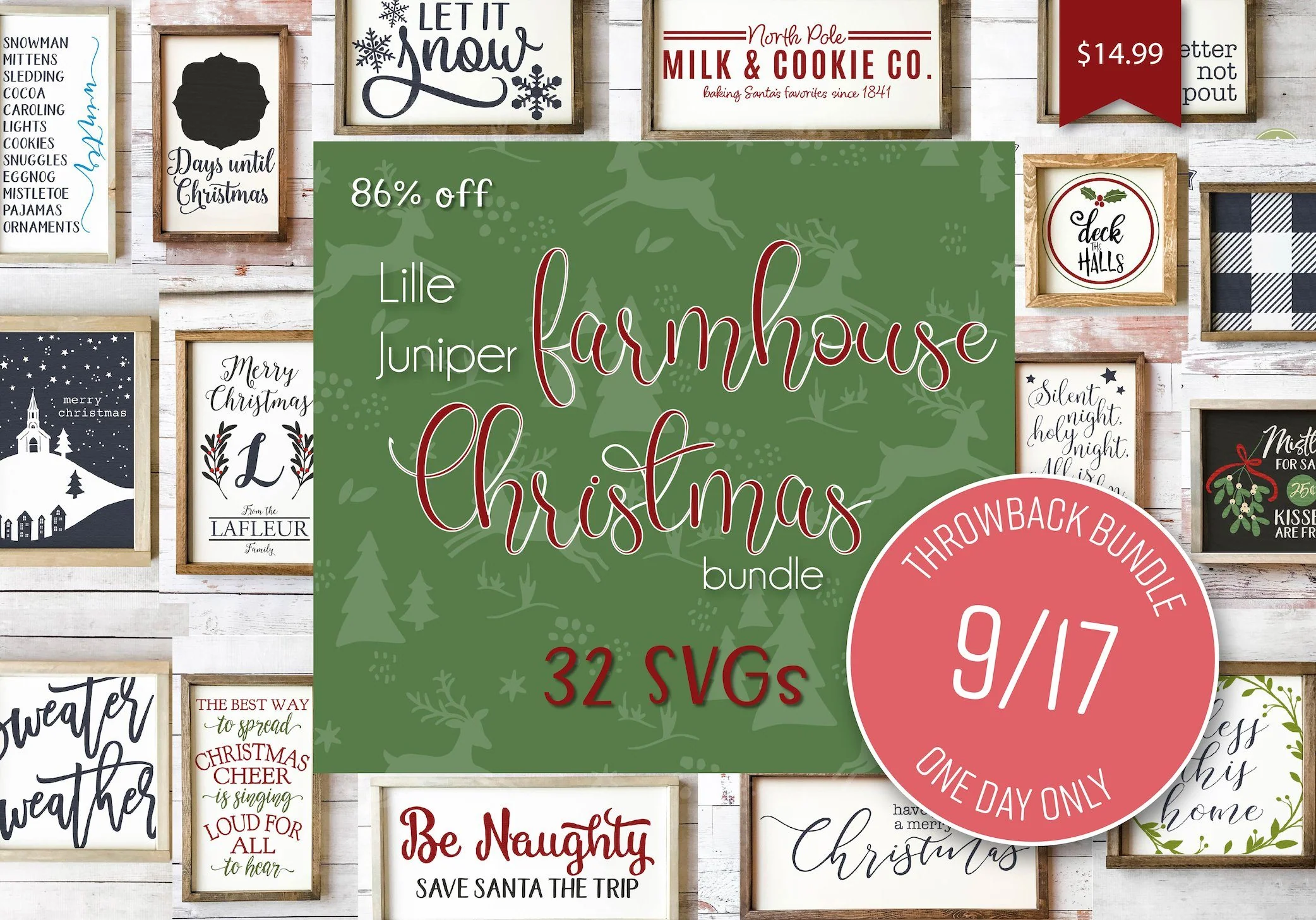 1 Day Only Throwback Lille Juniper Farmhouse Christmas