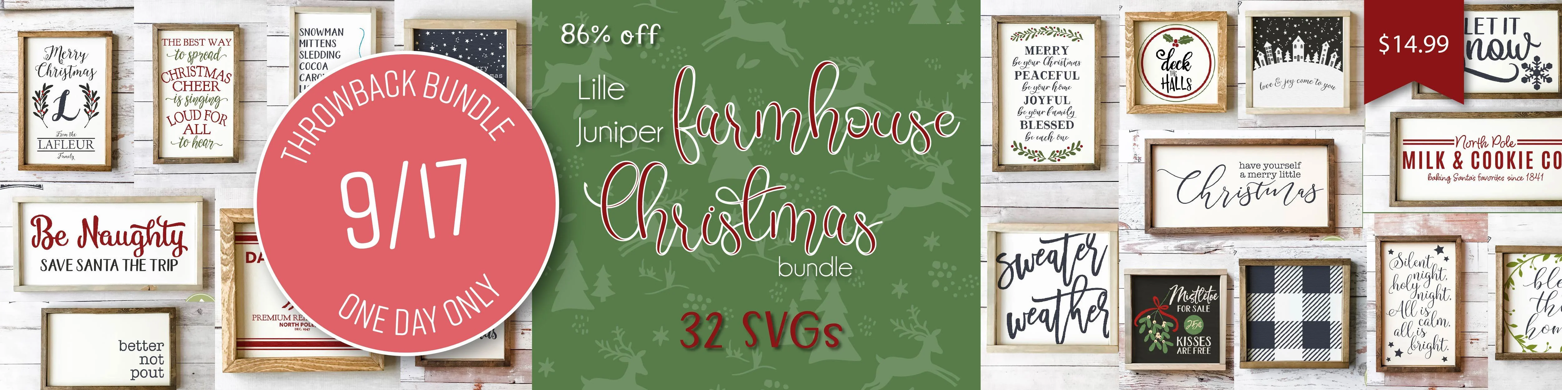 1 Day Only Throwback Lille Juniper Farmhouse Christmas - Image 2