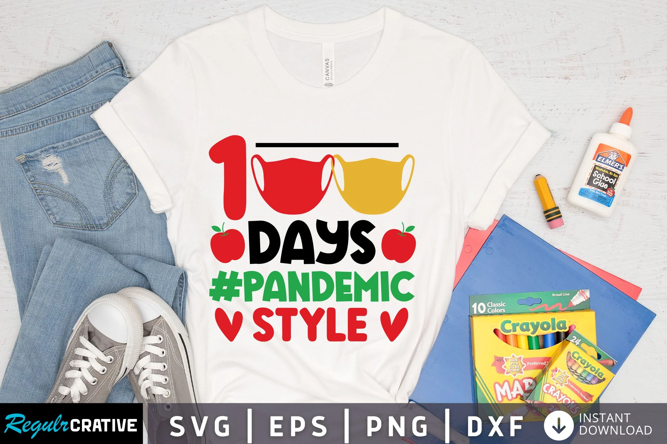 100 days #pandemic style Svg Design