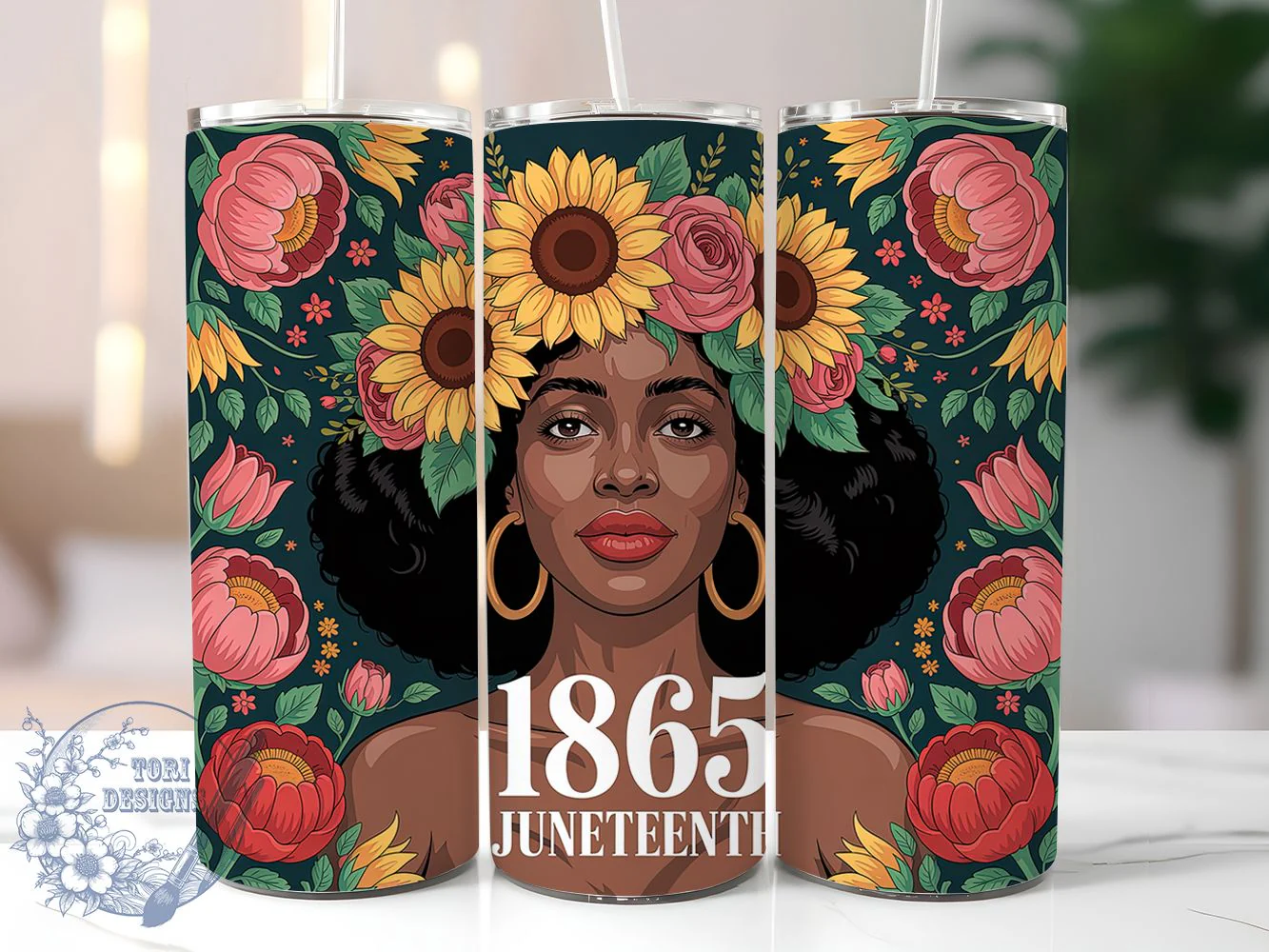 1865 Black Women Empowerment Tumbler, Affirmation Art, 1865 Theme, Empowerment Design, Tumbler Wrap, Sublimation Design, 20oz Tumbler