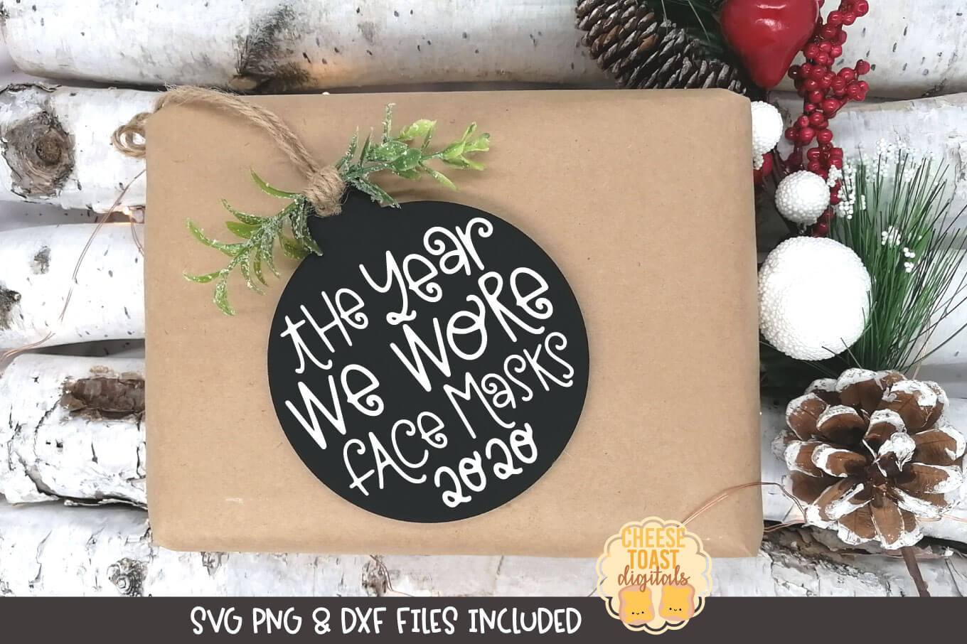 2020 Christmas Ornament Bundle | Christmas SVG for Wood Rounds - Image 3