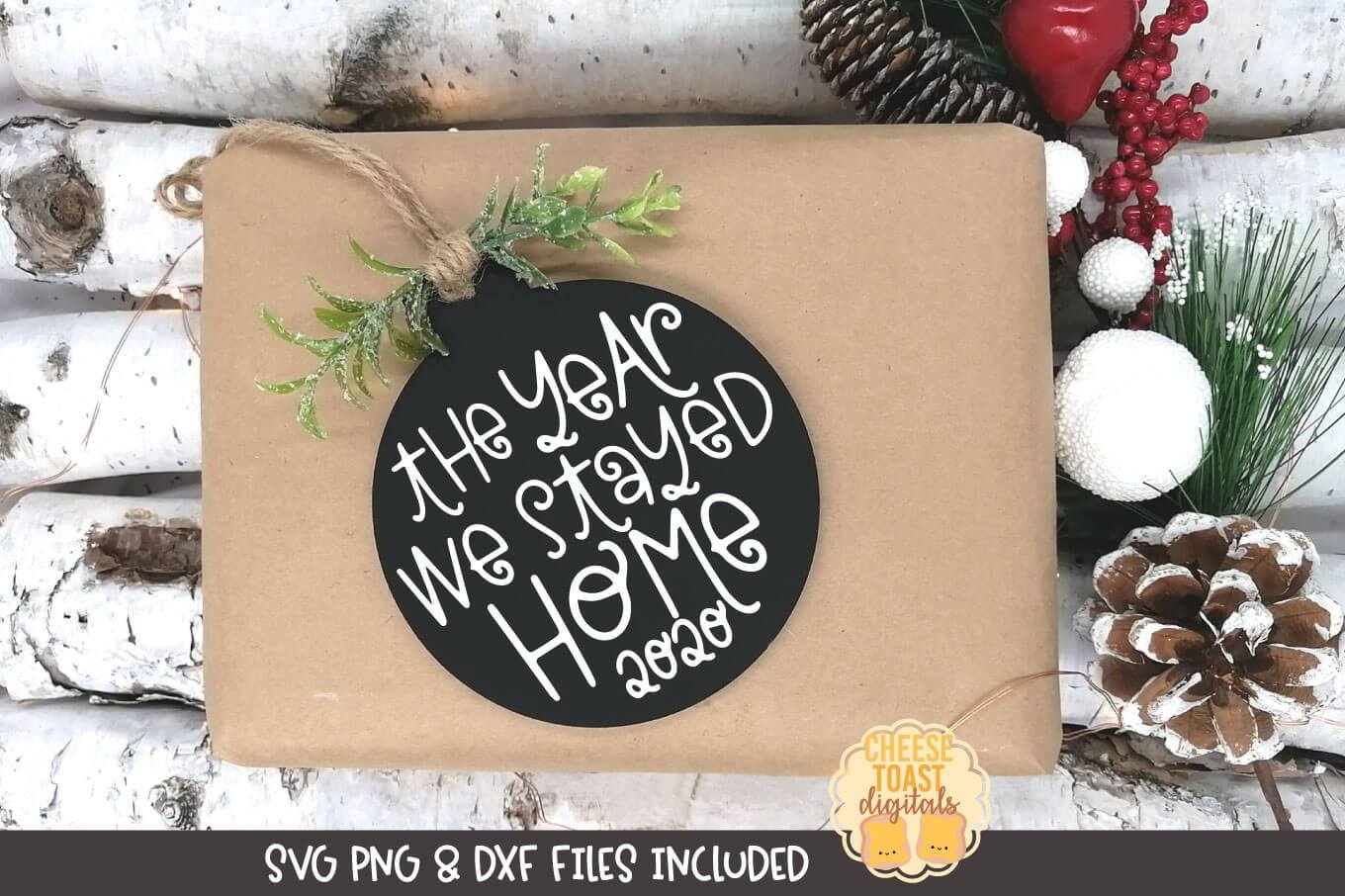 2020 Christmas Ornament Bundle | Christmas SVG for Wood Rounds - Image 4