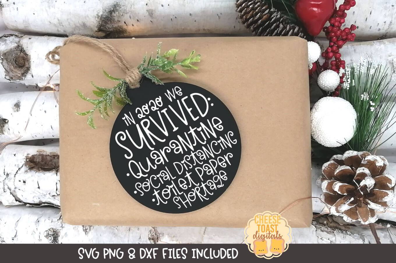 2020 Christmas Ornament Bundle | Christmas SVG for Wood Rounds - Image 9