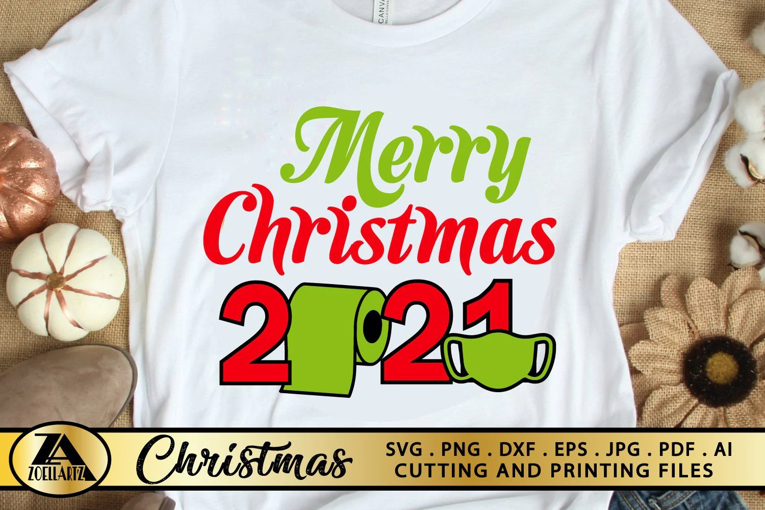 2021 Christmas SVG PNG EPS DXF File For Cutting and Printing - Image 4