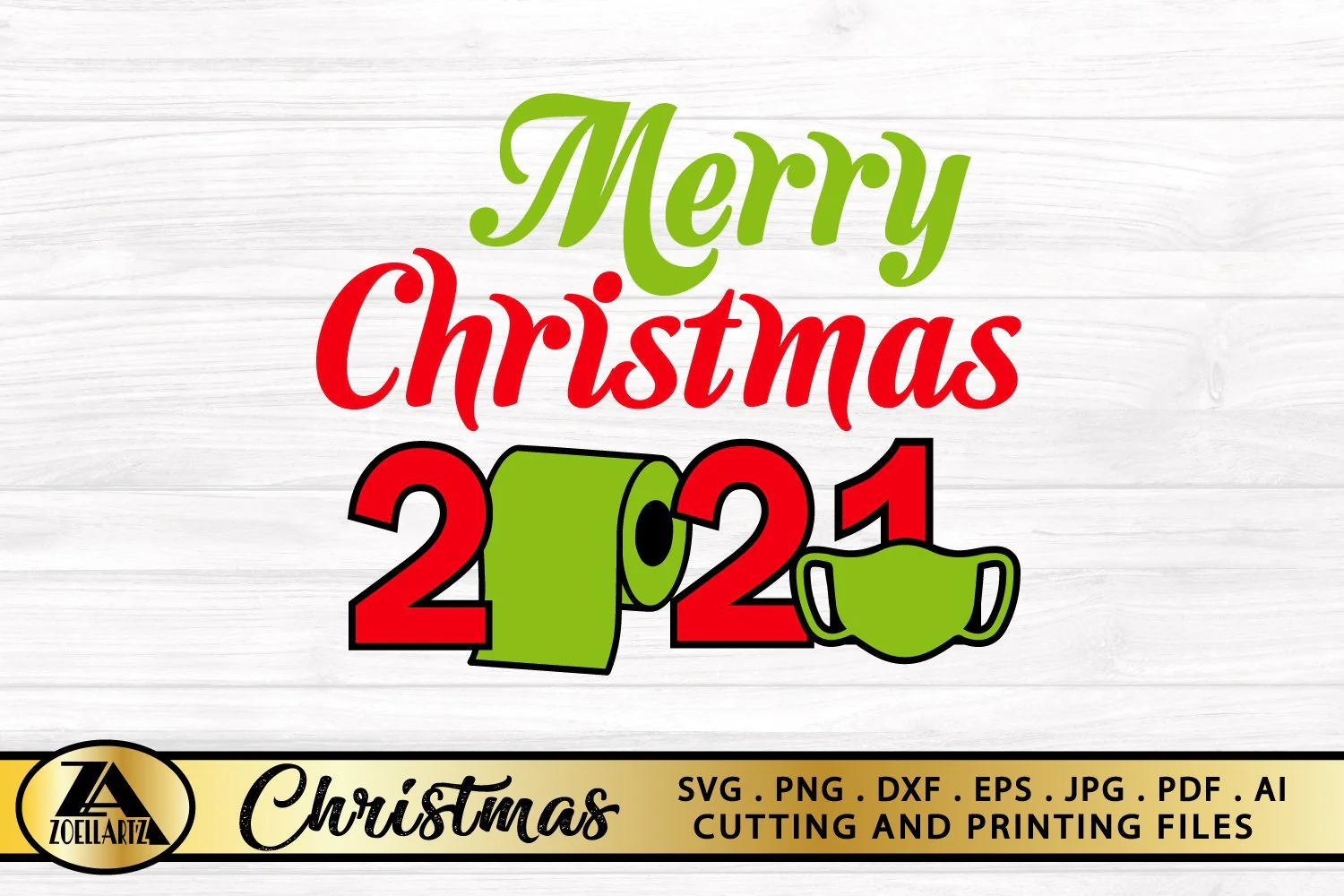 2021 Christmas SVG PNG EPS DXF File For Cutting and Printing - Image 5