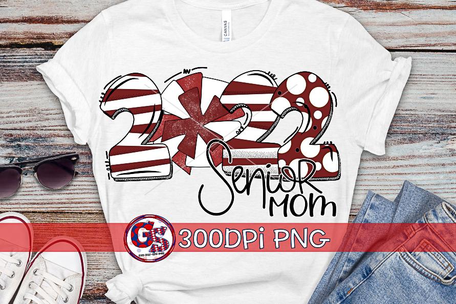 2022 Cheer Mom Maroon PNG for Sublimation