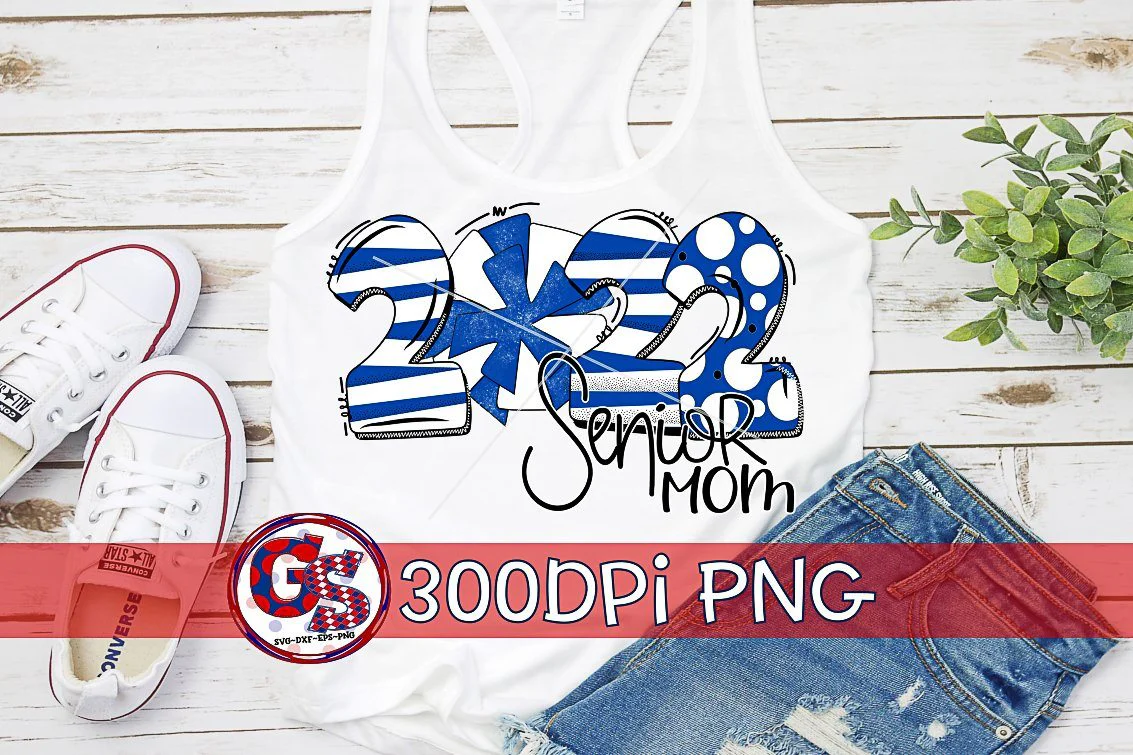 2022 Cheer Mom Royal Blue PNG for Sublimation