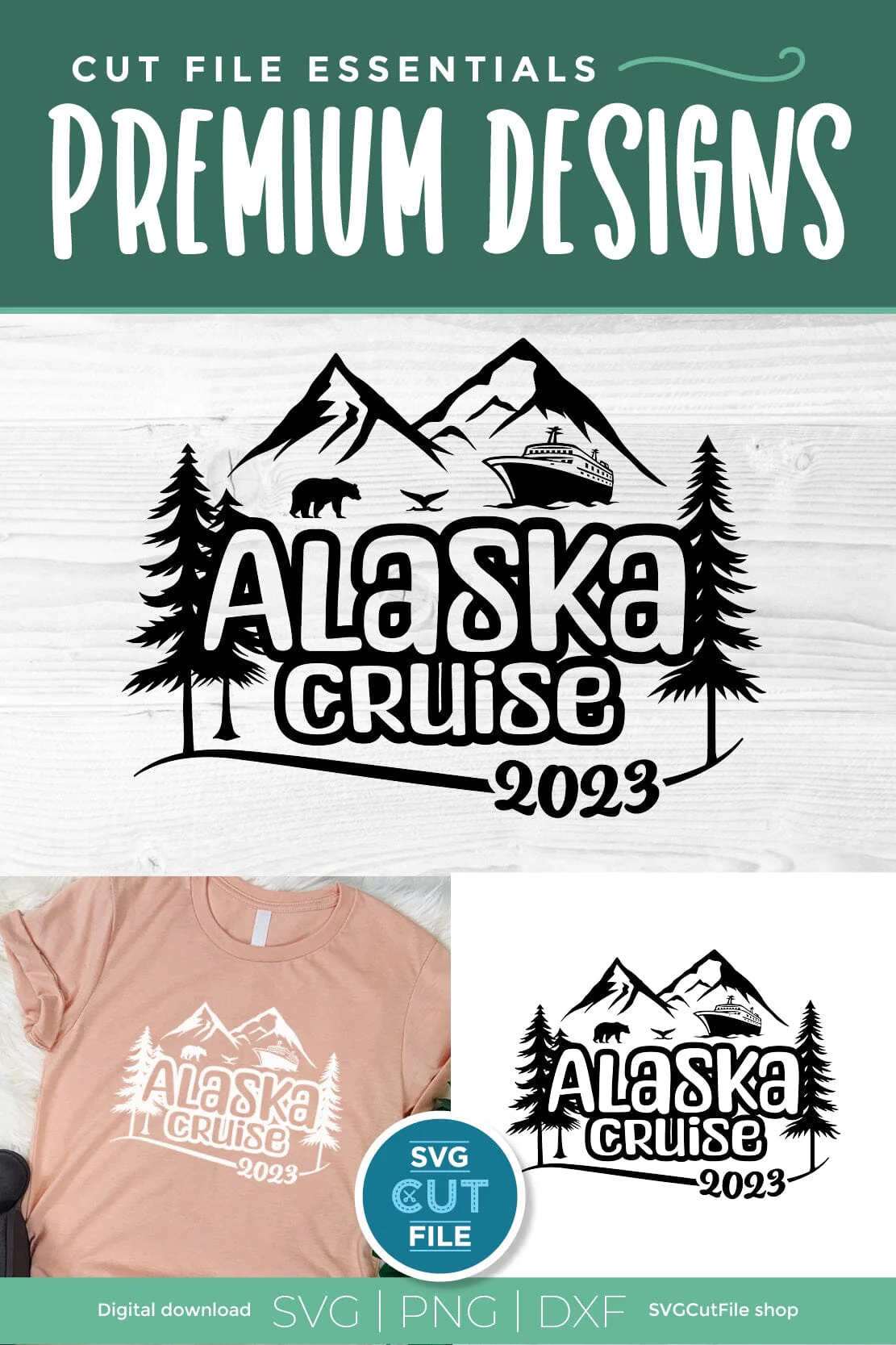 2023 Alaska Cruise svg - Alaska SVG vacation or Trip Design - Image 3