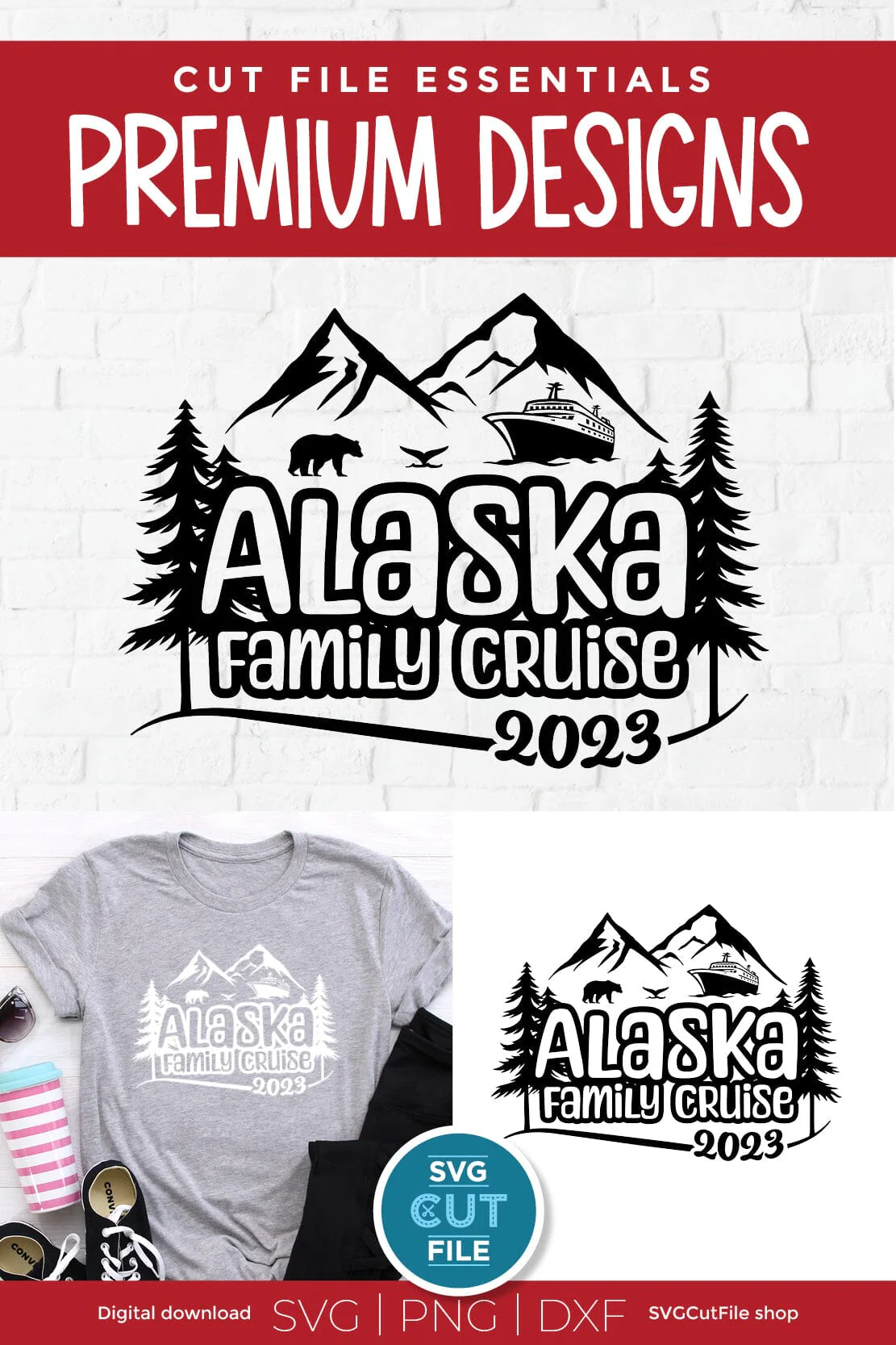 2023 Alaska Family Cruise svg - Alaska SVG vacation or Trip Design - Image 4