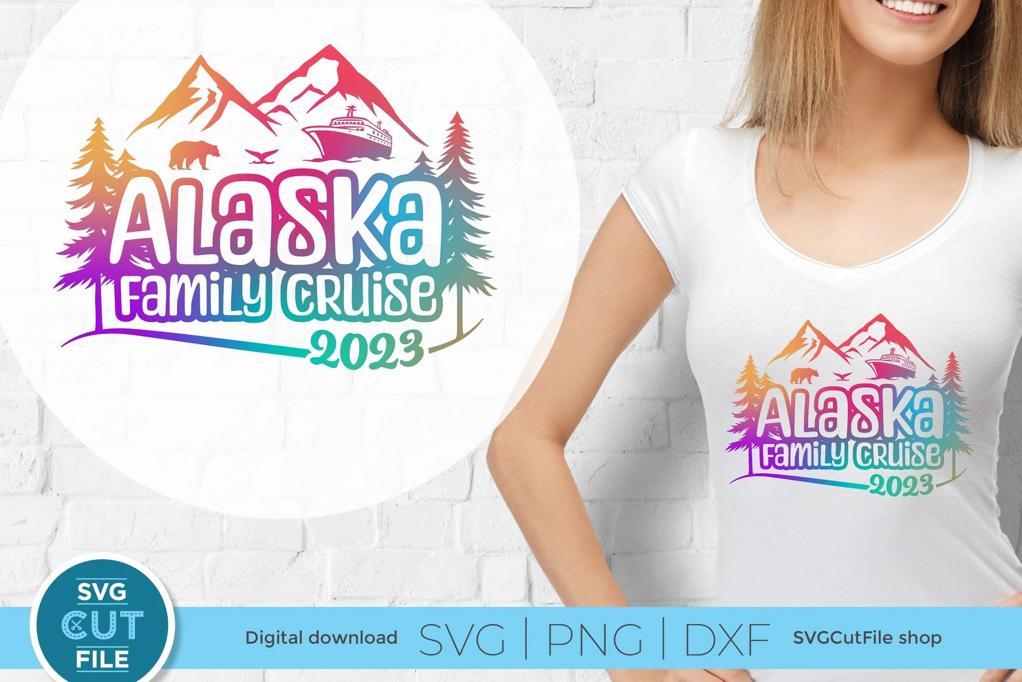 2023 Alaska Family Cruise svg - Alaska SVG vacation or Trip Design - Image 6