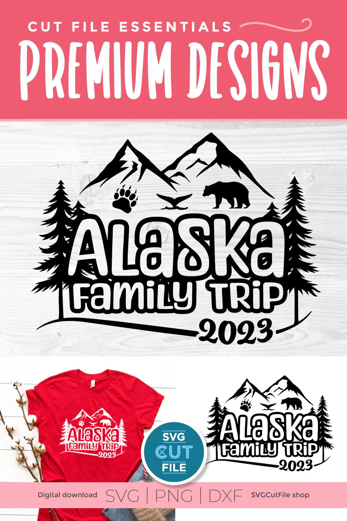 2023 Alaska Family Trip svg - Alaska SVG vacation or Trip Design - Image 2