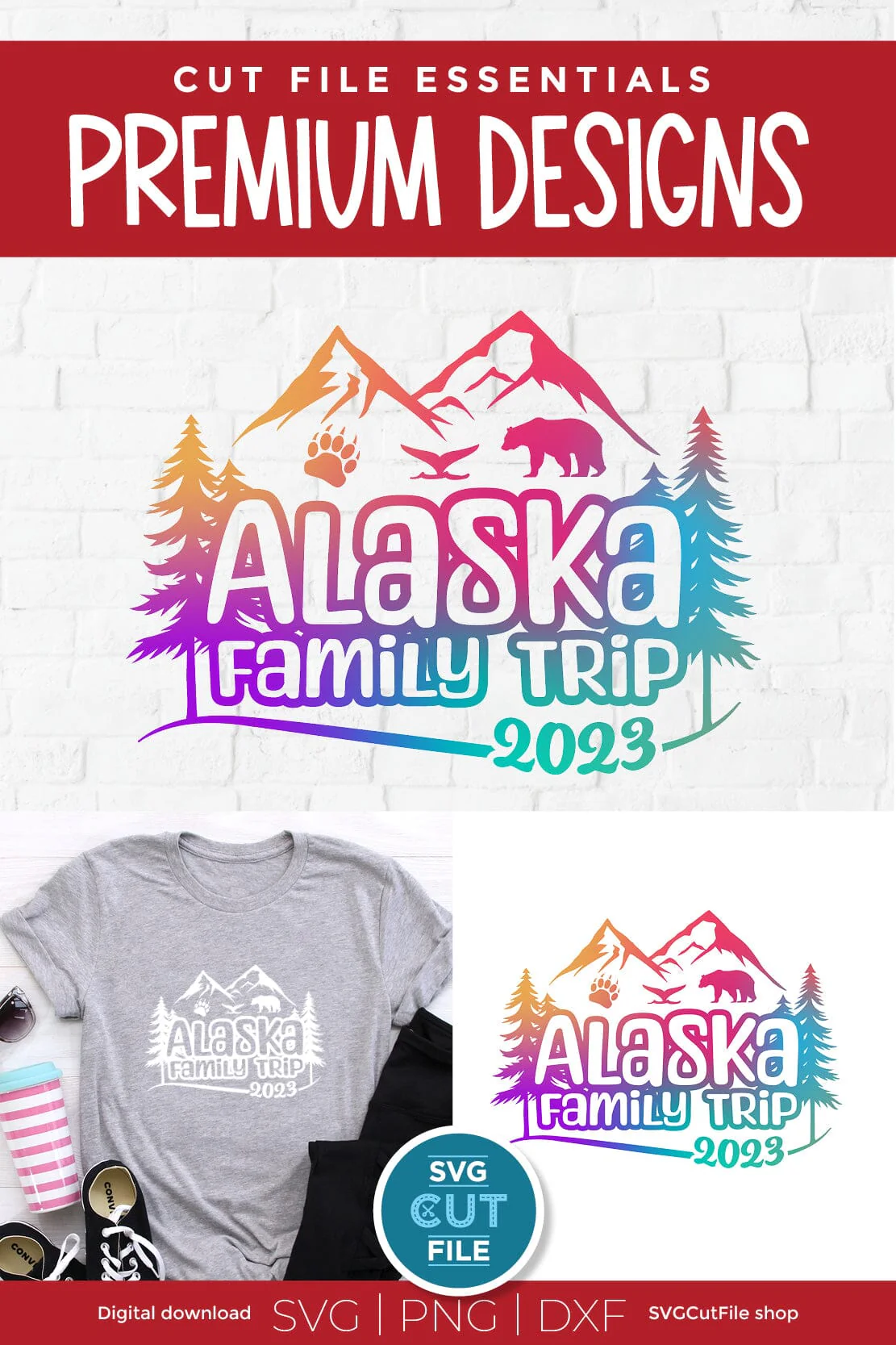 2023 Alaska Family Trip svg - Alaska SVG vacation or Trip Design - Image 4