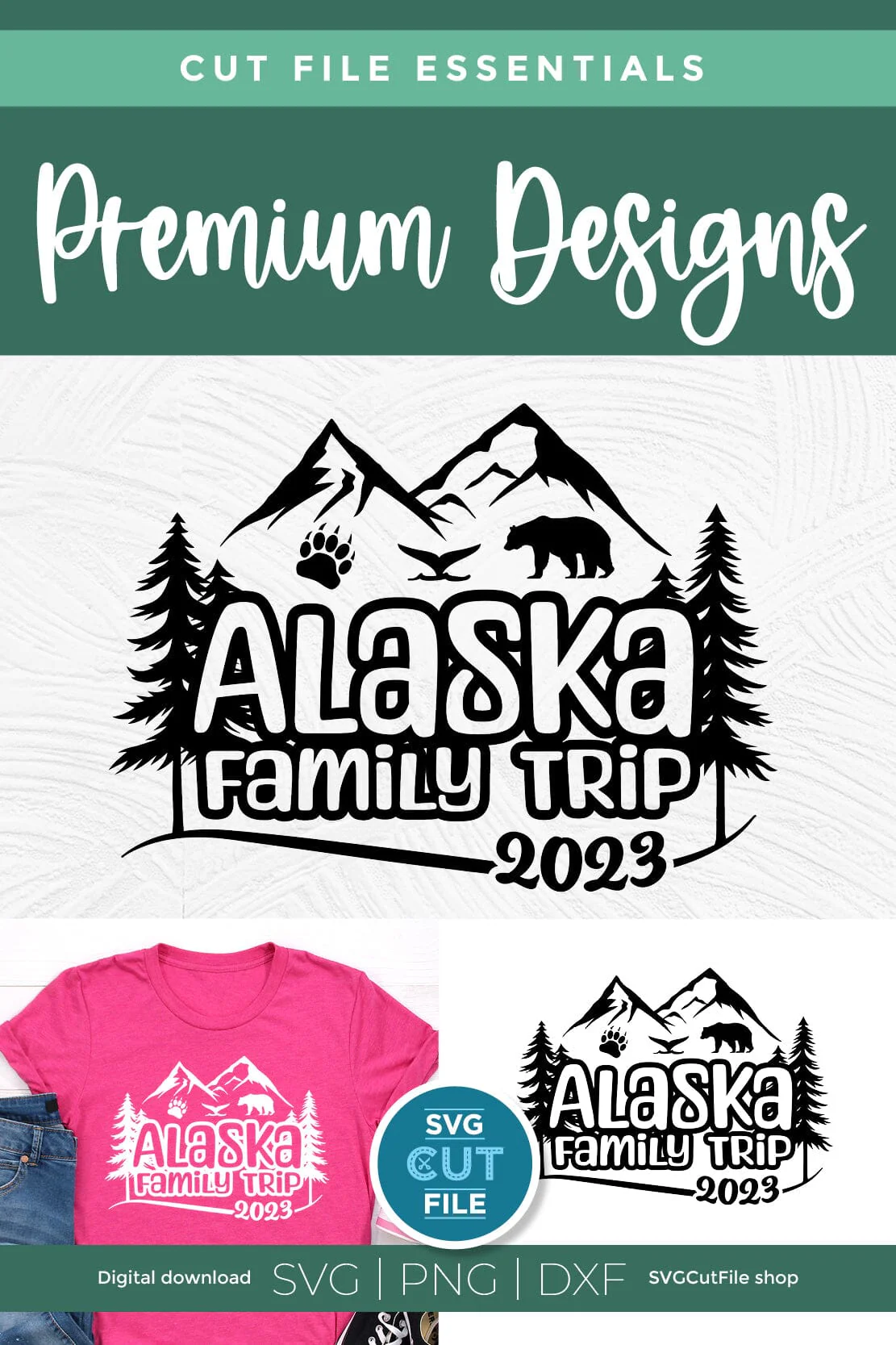 2023 Alaska Family Trip svg - Alaska SVG vacation or Trip Design - Image 5