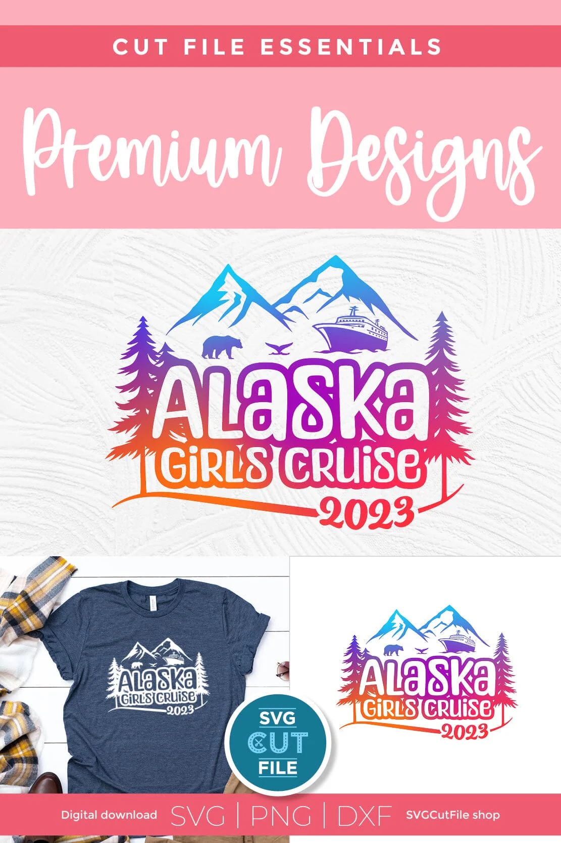 2023 Alaska Girls' Cruise svg - Alaska SVG vacation or Trip Design - Image 3