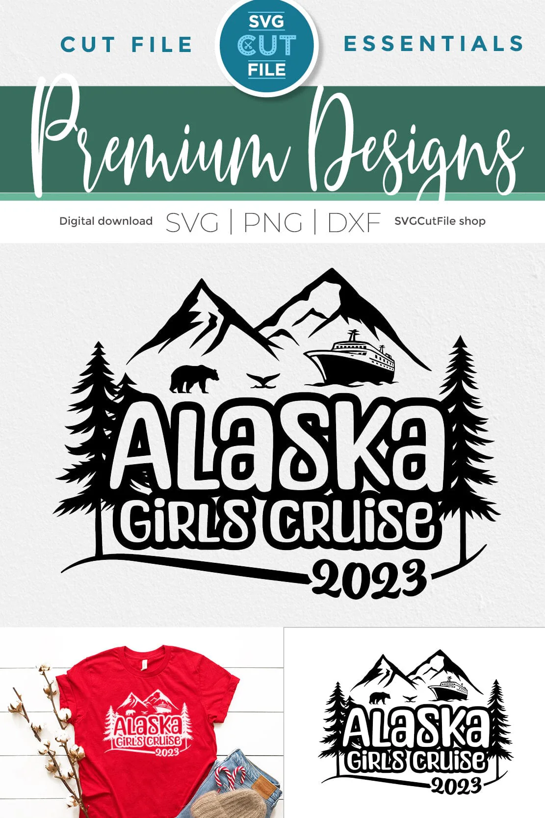 2023 Alaska Girls' Cruise svg - Alaska SVG vacation or Trip Design - Image 4