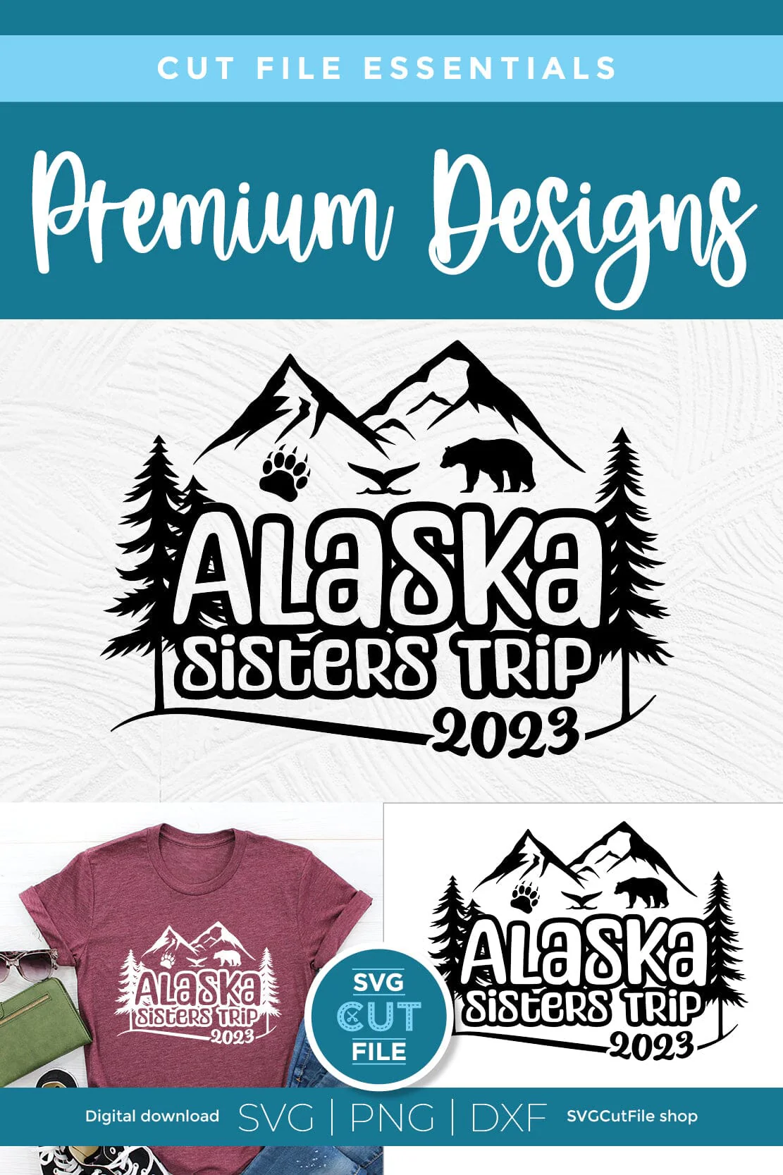 2023 Alaska Sisters' Trip svg - Alaska SVG vacation or Trip Design - Image 5