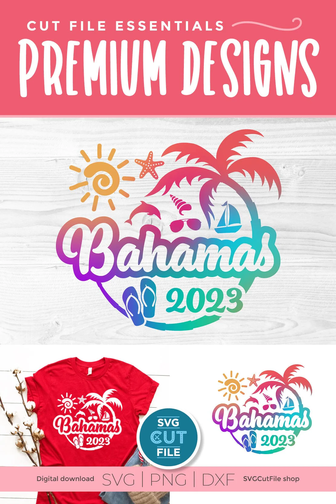 2023 Bahamas svg - Great for a Bahamas Vacation or Trip Design - Image 2