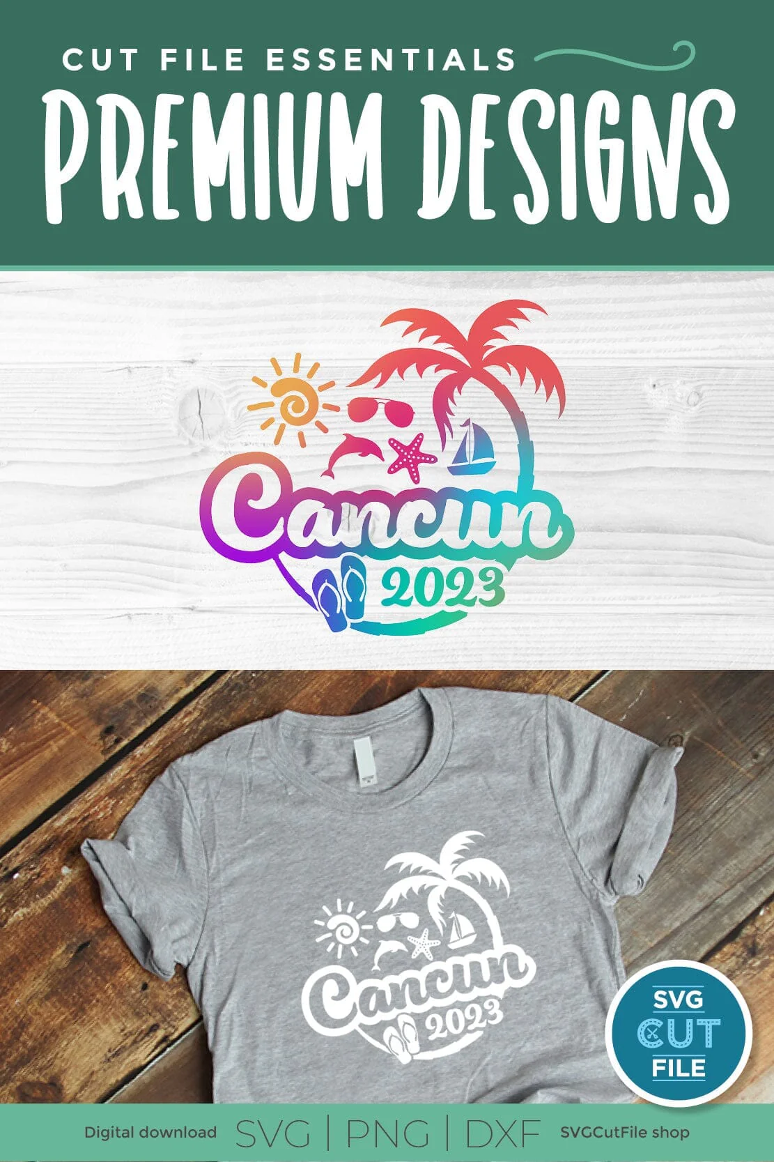 2023 Cancun svg - Cancun Mexico Vacation or Trip Design - Image 4