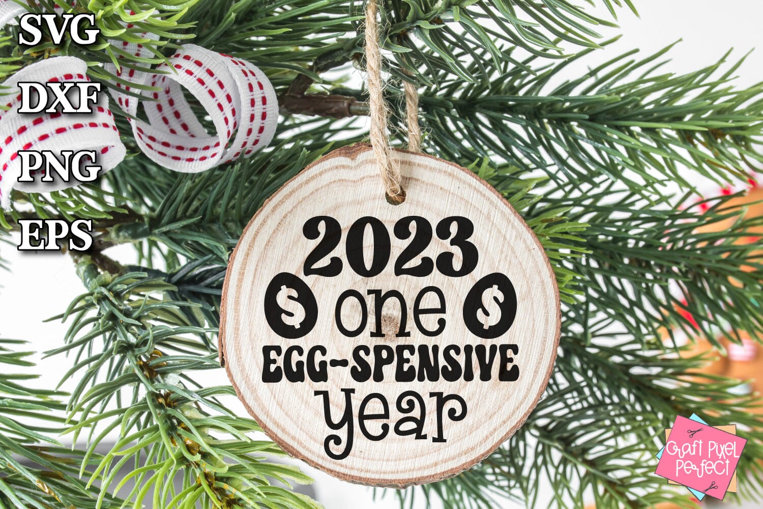 2023 Christmas Ornaments Svg Bundle, Folding Chair Ornament Svg, Egg Prices Svg, Gas Ornament Svg - Image 3