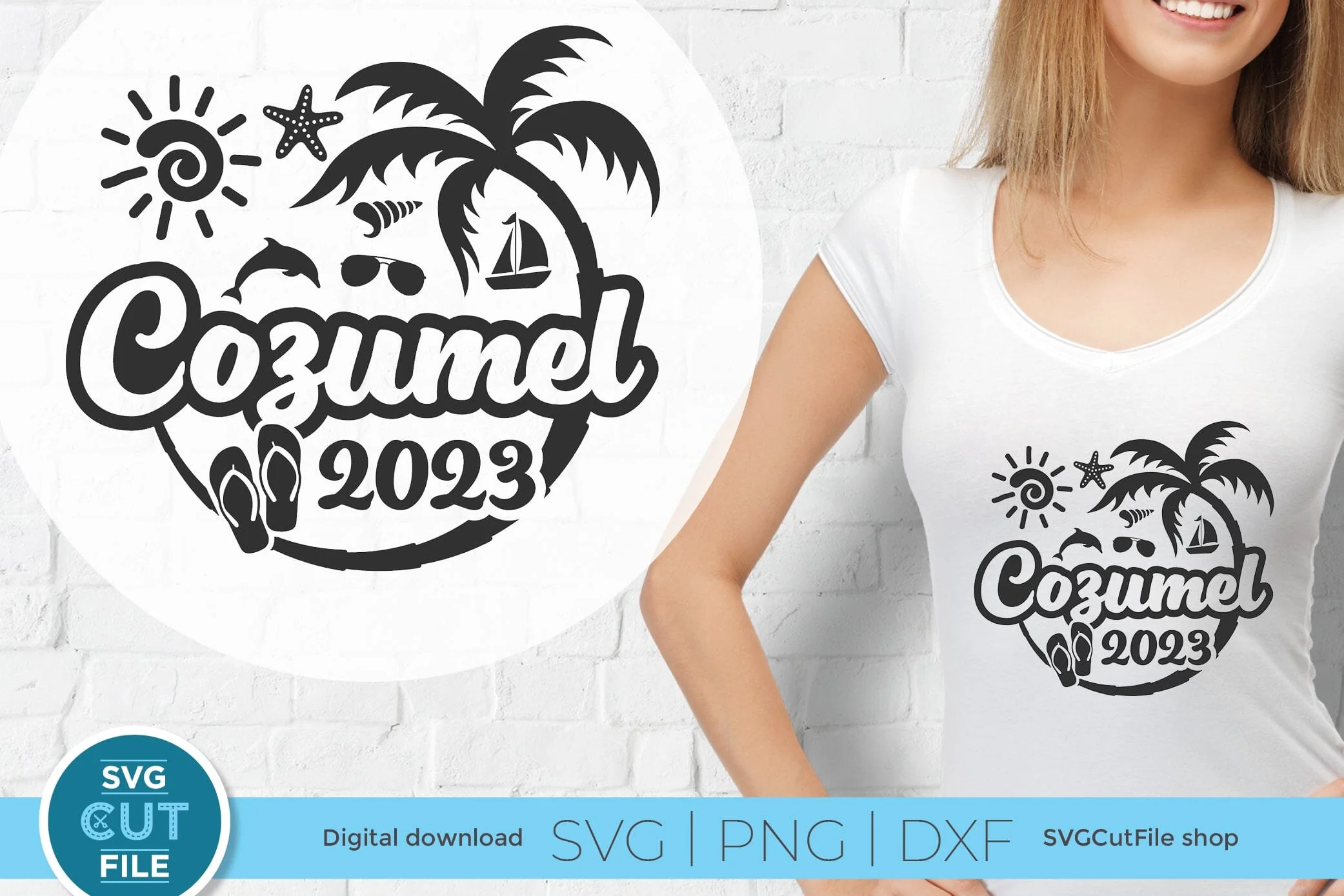 2023 Cozumel svg - Cozumel Mexico Vacation or Trip Design