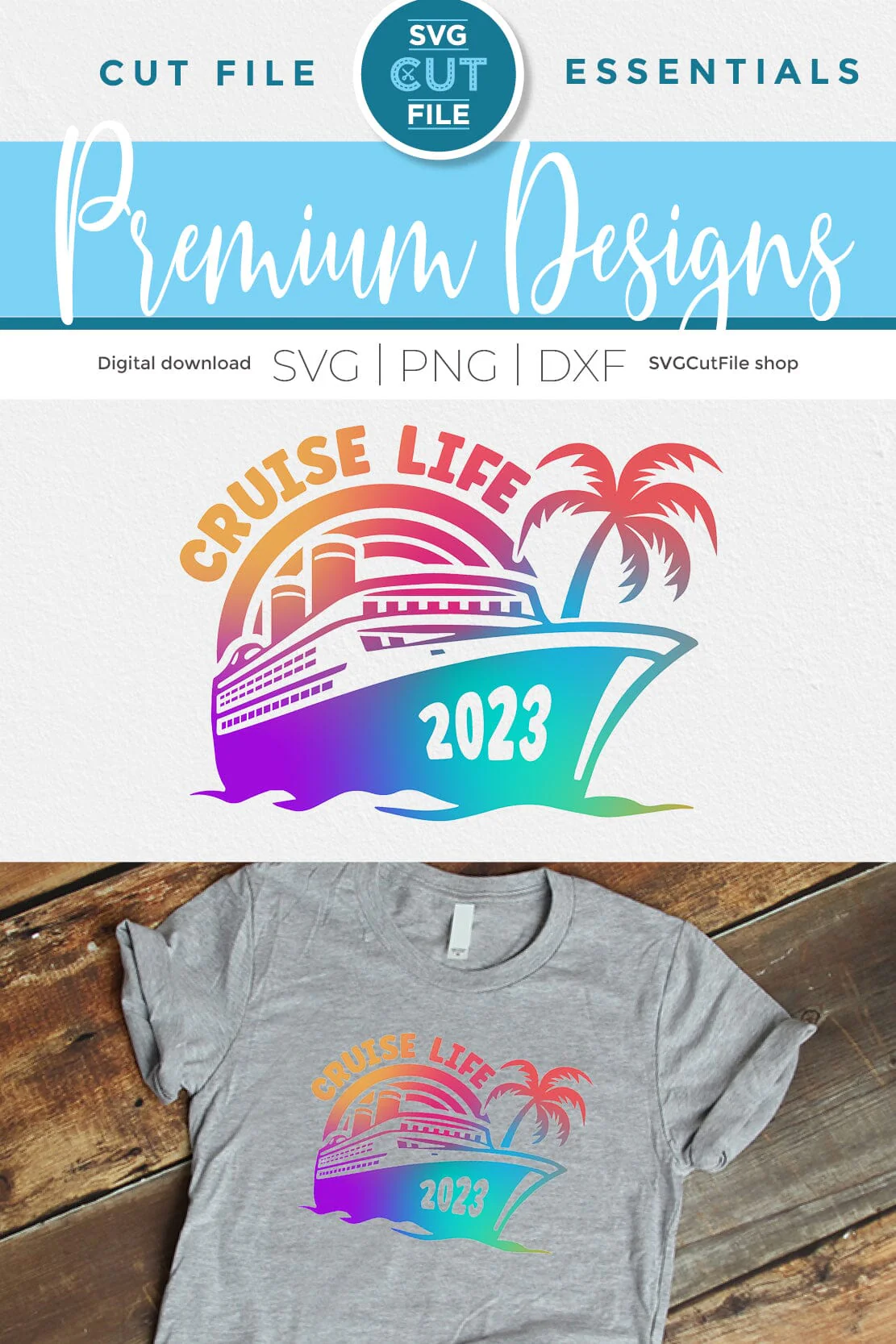 2023 Cruise Life svg - Cruise Life SVG vacation or Trip Design - Image 2