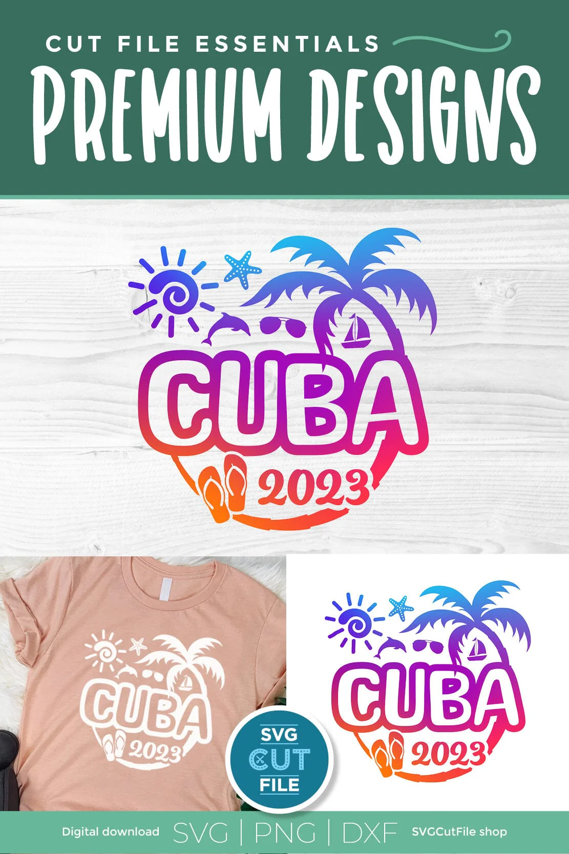 2023 Cuba svg - Great for a Cuban Vacation or Trip