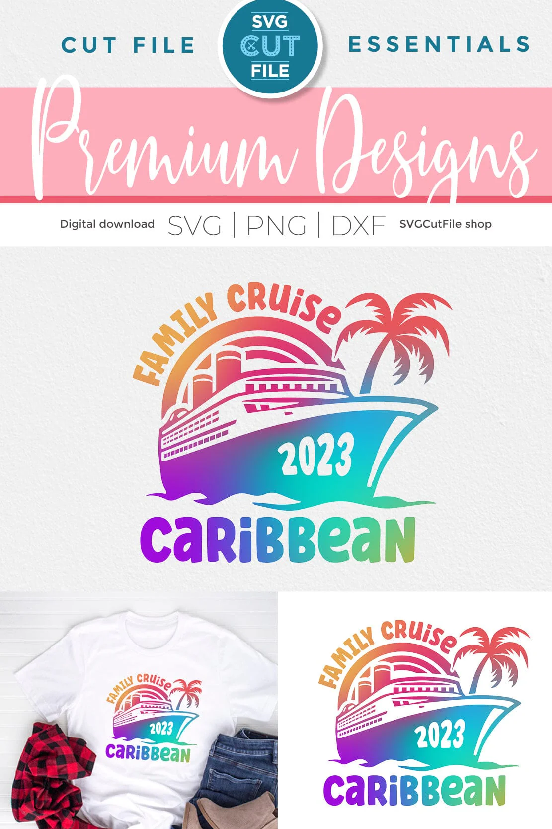 2023 Family Cruise svg - Caribbean Cruise SVG Vacation or Trip Design - Image 5