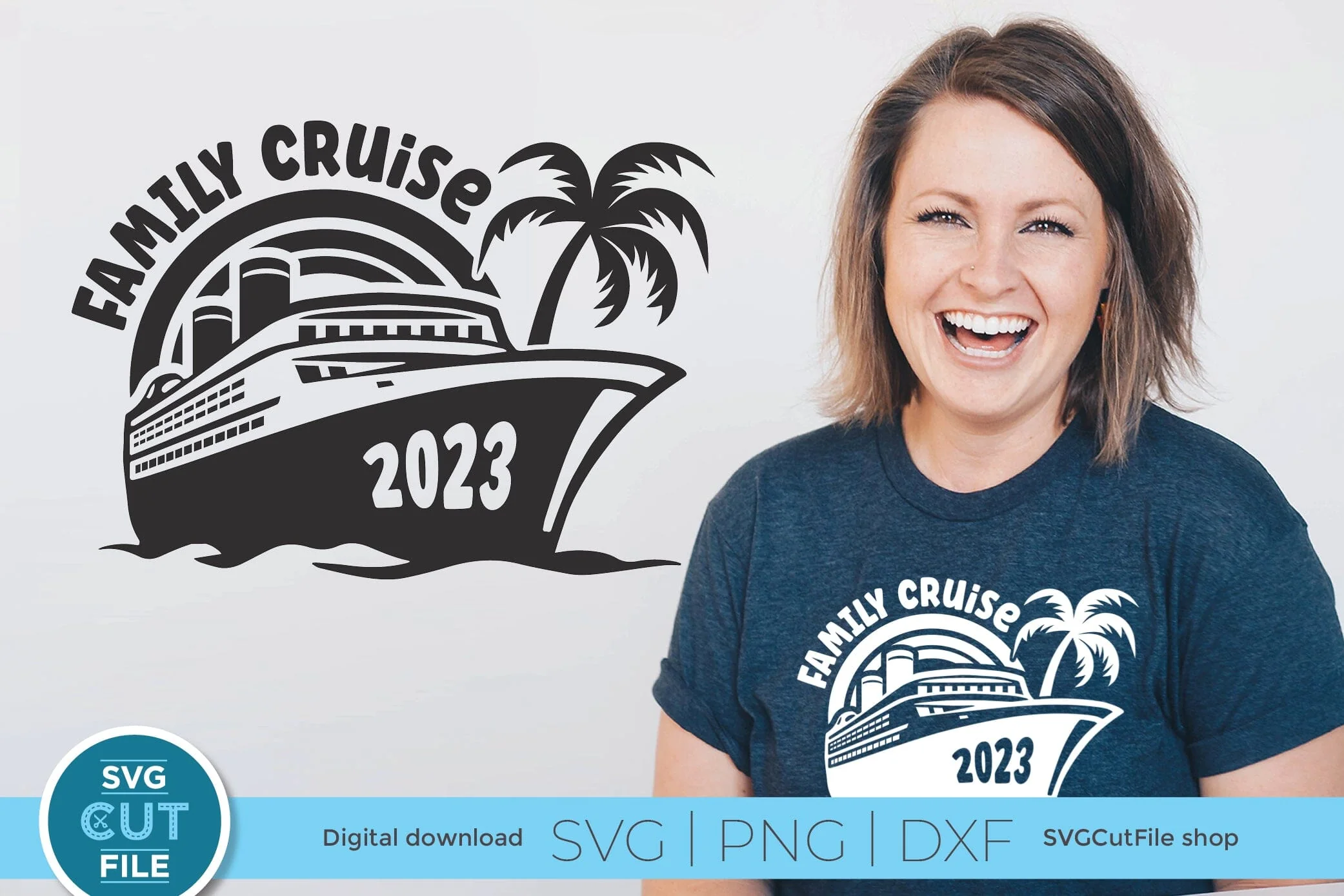 2023 Family Cruise svg - Cruise SVG Vacation or Trip Design
