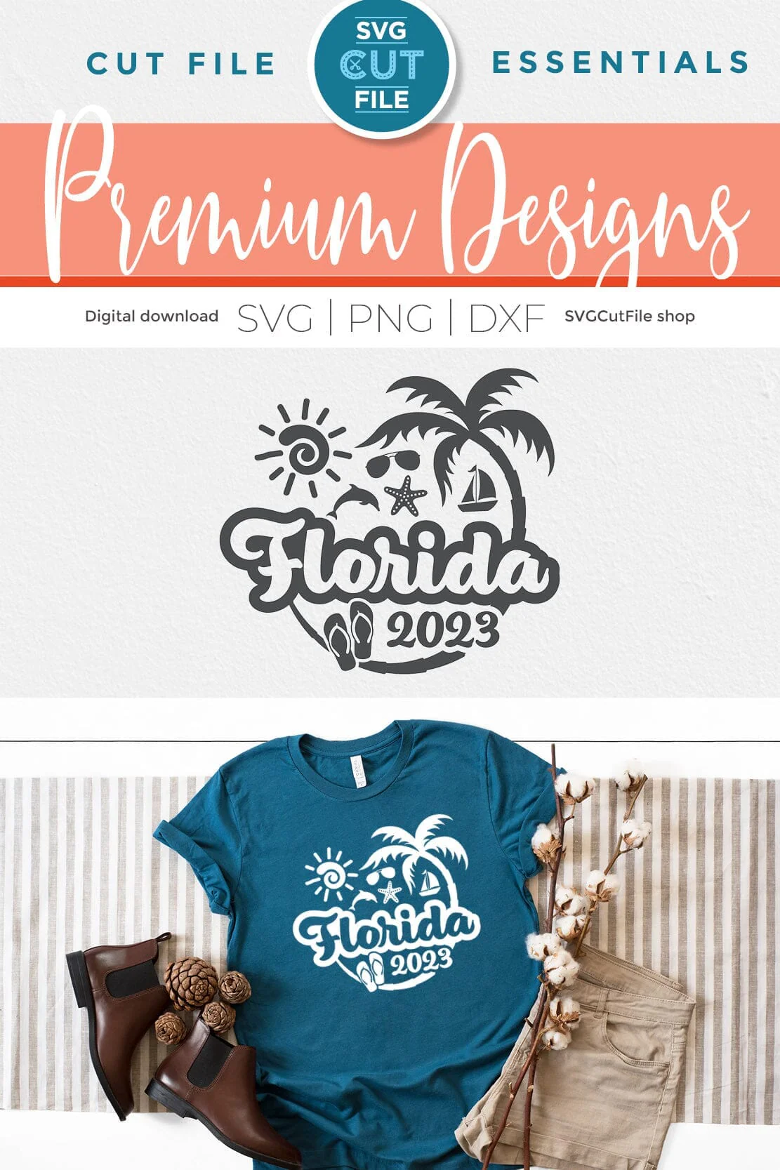 2023 Florida svg - Great for a Florida Vacation or Trip