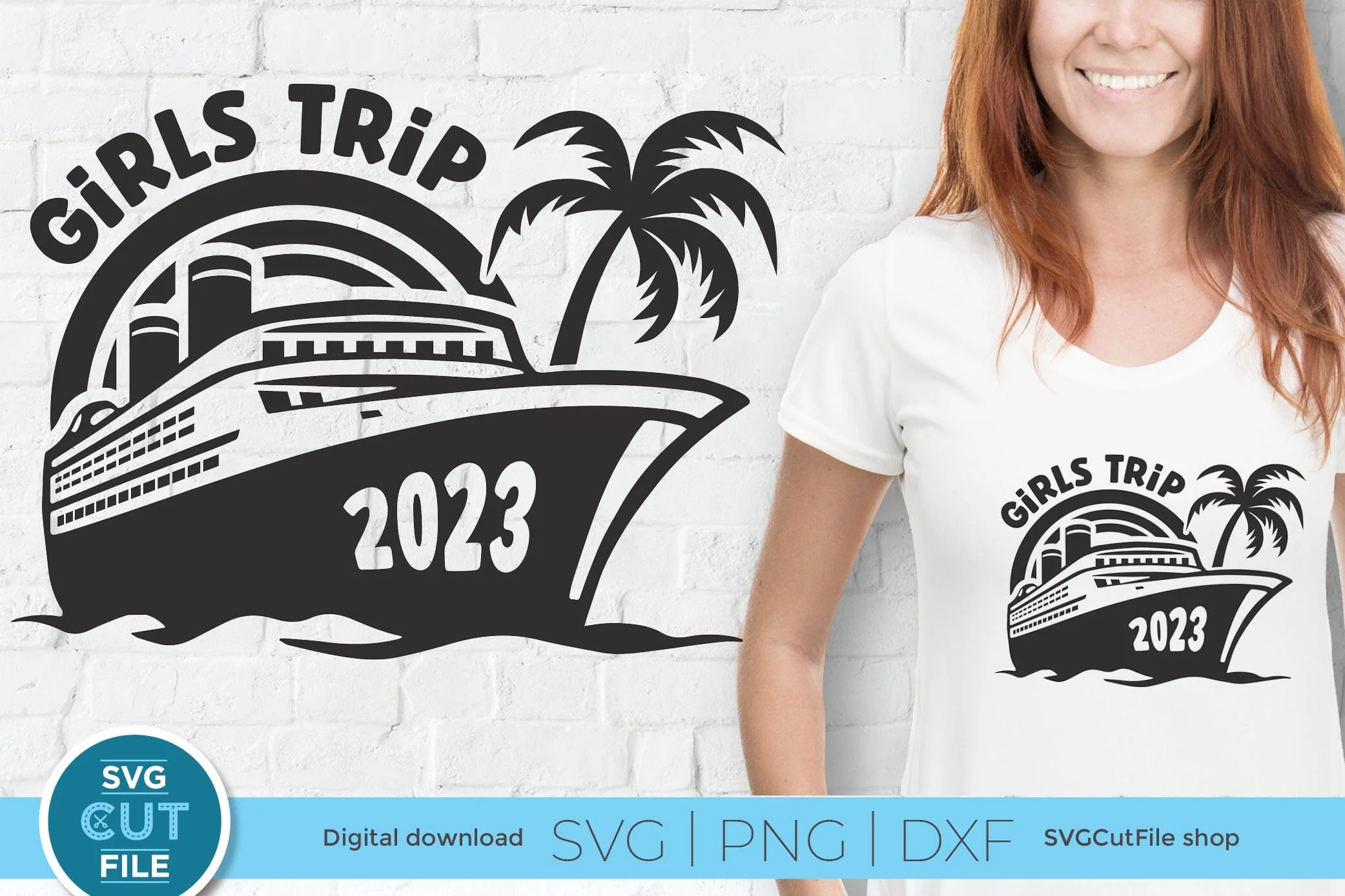 2023 Girls Trip svg - Cruise SVG Vacation or Trip Design
