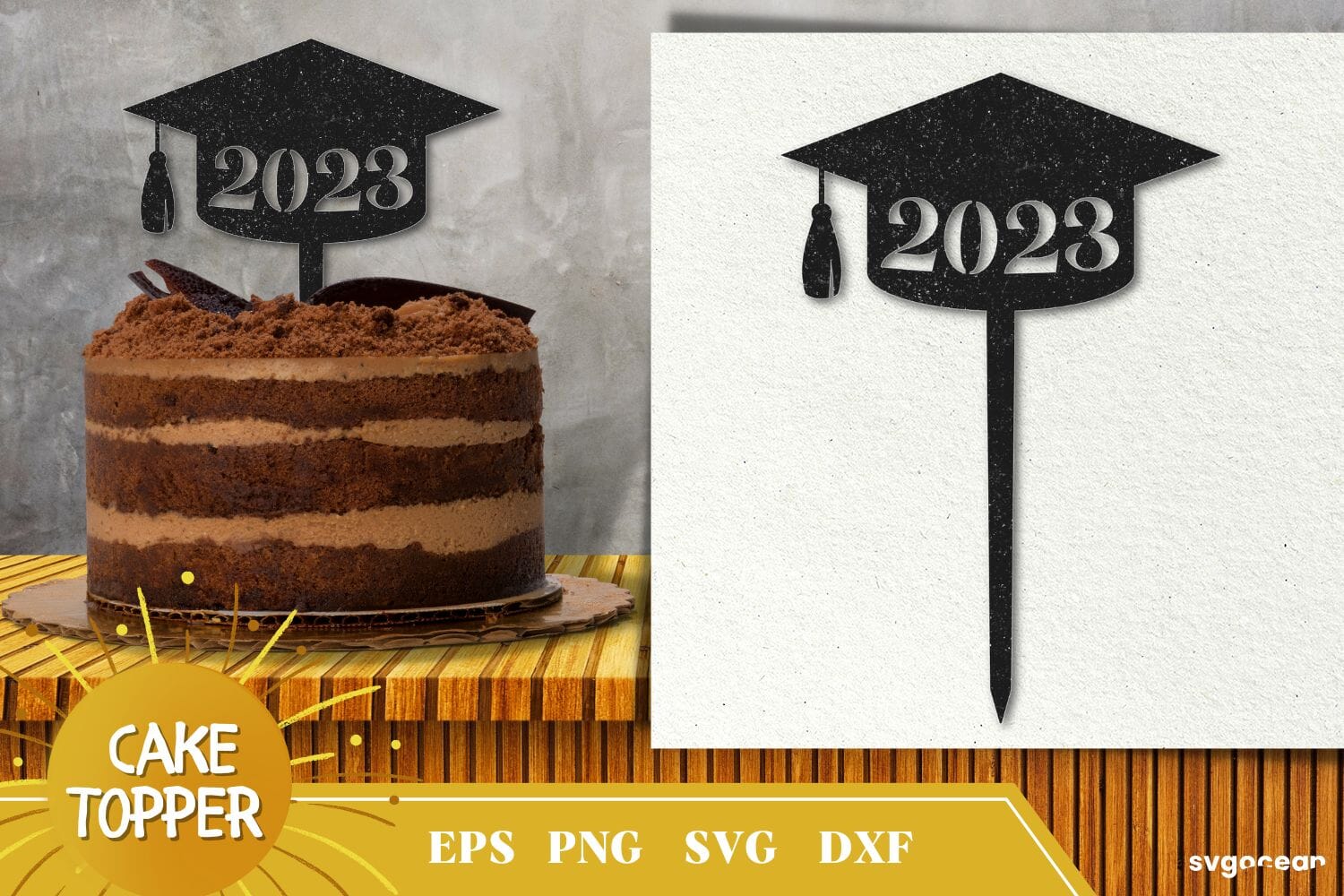 2023 Graduation Cake Topper Bundle | Graduation Papercut SVG - Image 5