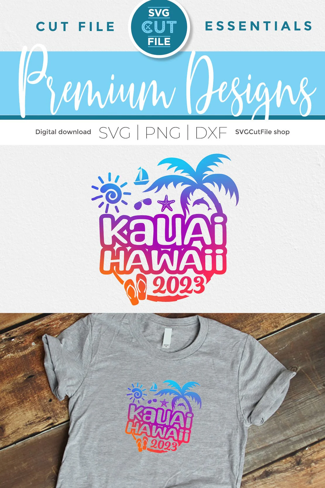 2023 Kauai Hawaii svg - Hawaii Vacation or Trip Design - Image 2