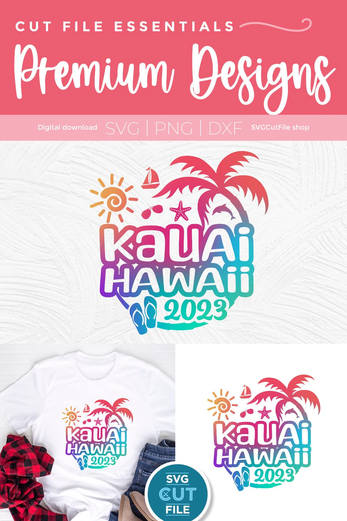 2023 Kauai Hawaii svg - Hawaii Vacation or Trip Design - Image 3