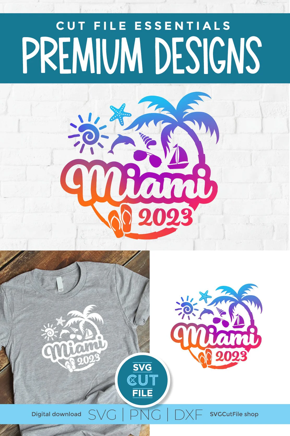 2023 Miami Florida svg - Miami Florida Vacation or Trip Design - Image 2