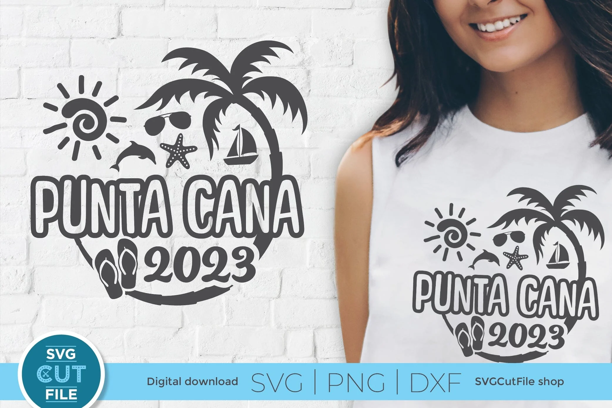 2023 Punta Cana svg - Punta Cana Vacation or Trip Design