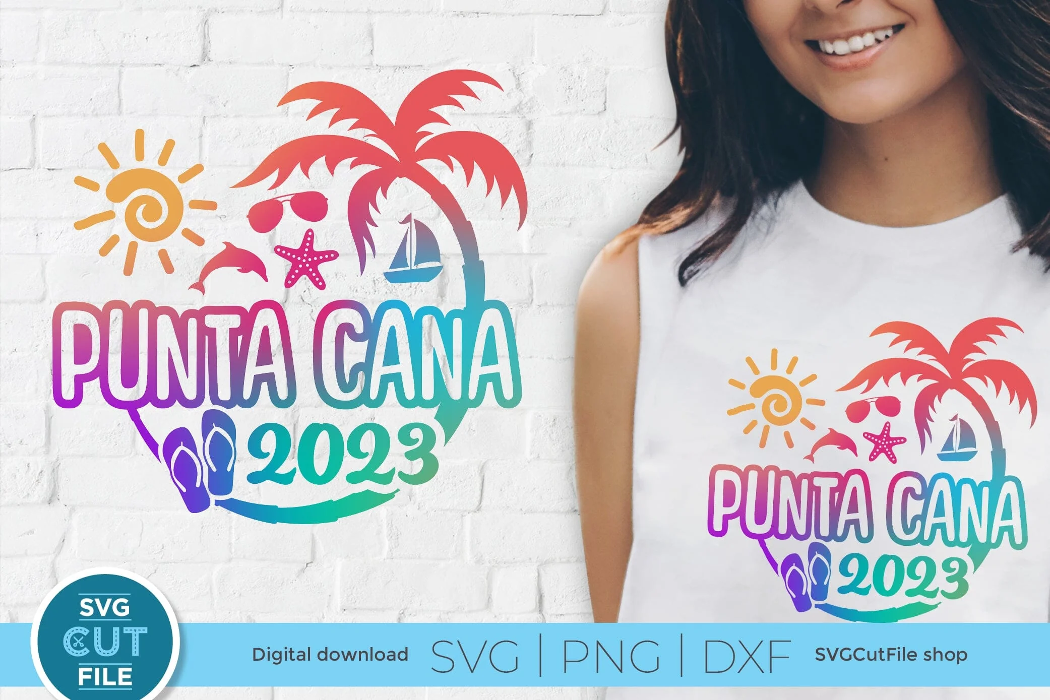 2023 Punta Cana svg - Punta Cana Vacation or Trip Design