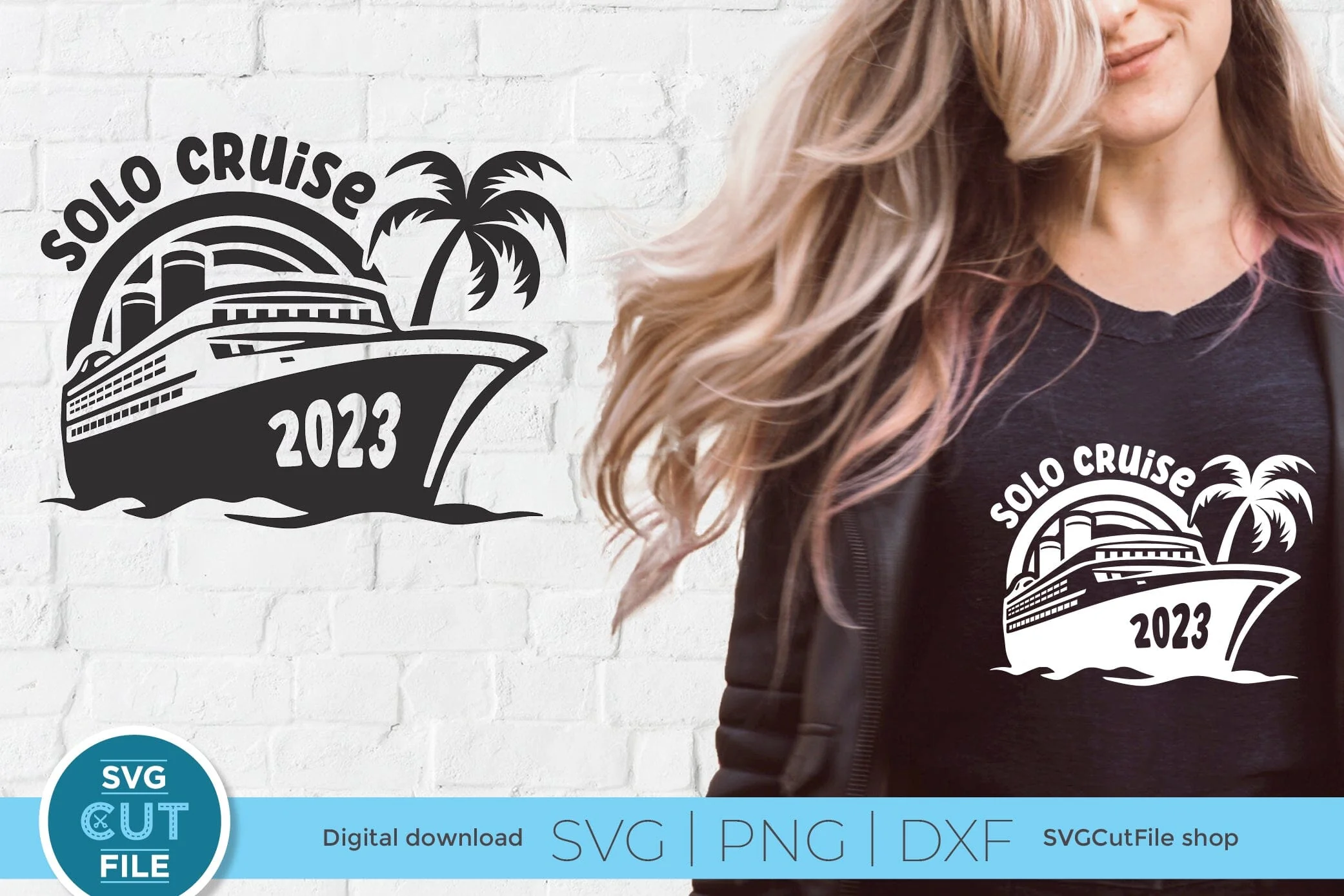 2023 Solo Cruise svg - Cruise SVG vacation or Trip Design