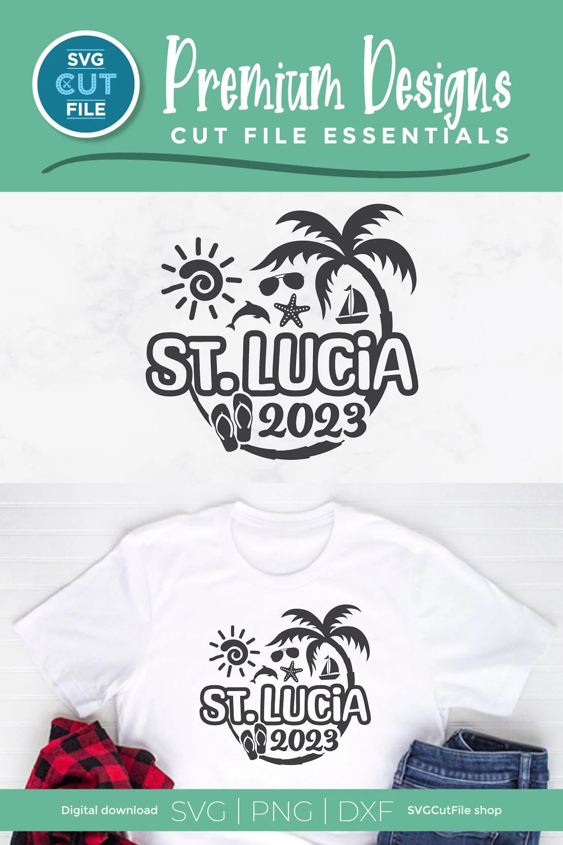2023 St. Lucia svg - St. Lucia Vacation or Trip Design - Image 6