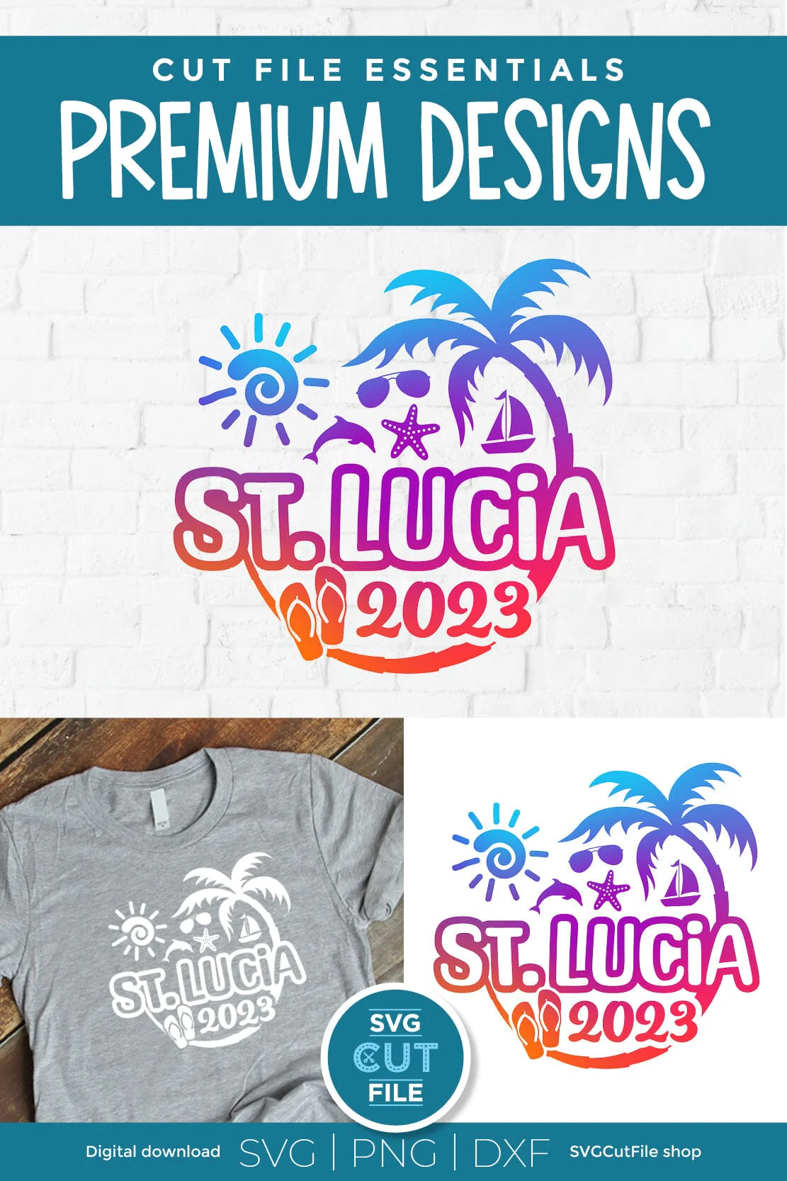2023 St. Lucia svg - St. Lucia Vacation or Trip Design - Image 4