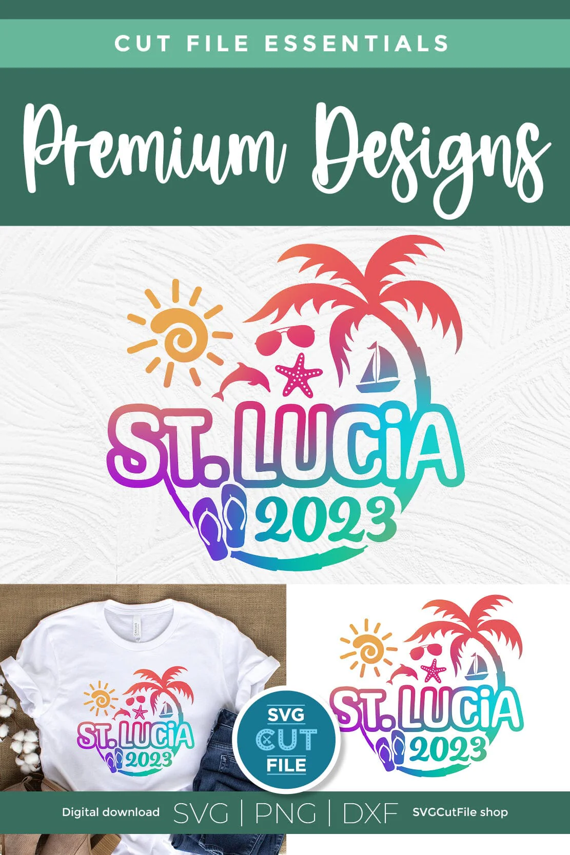 2023 St. Lucia svg - St. Lucia Vacation or Trip Design - Image 5