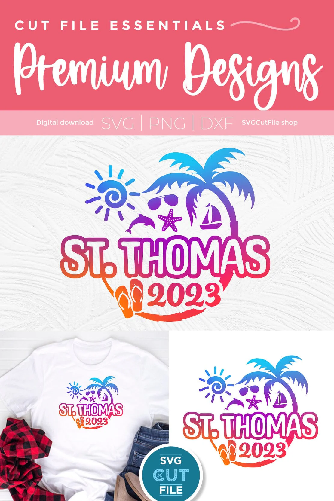 2023 St. Thomas svg - St. Thomas Vacation or Trip Design - Image 3