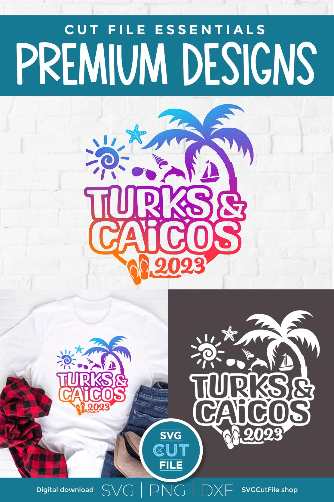 2023 Turks and Caicos svg - Turks and Caicos Vacation or Trip Design - Image 3