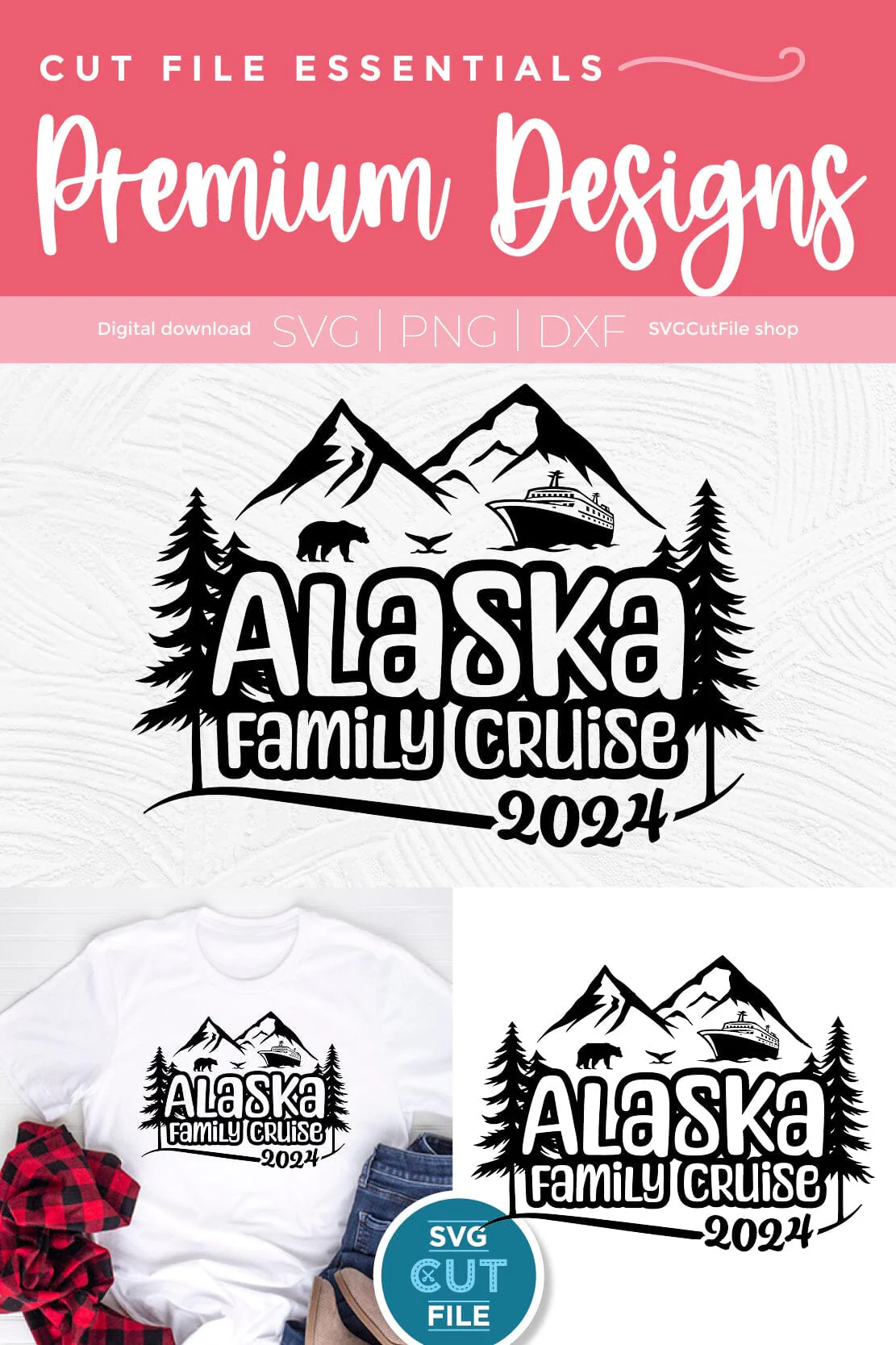 2024 Alaska Family Cruise svg - Alaska SVG vacation or Trip Design - Image 3