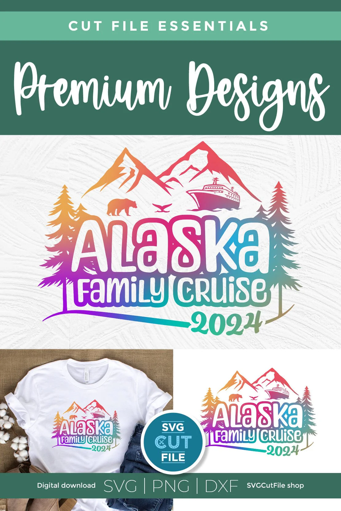 2024 Alaska Family Cruise svg - Alaska SVG vacation or Trip Design - Image 5