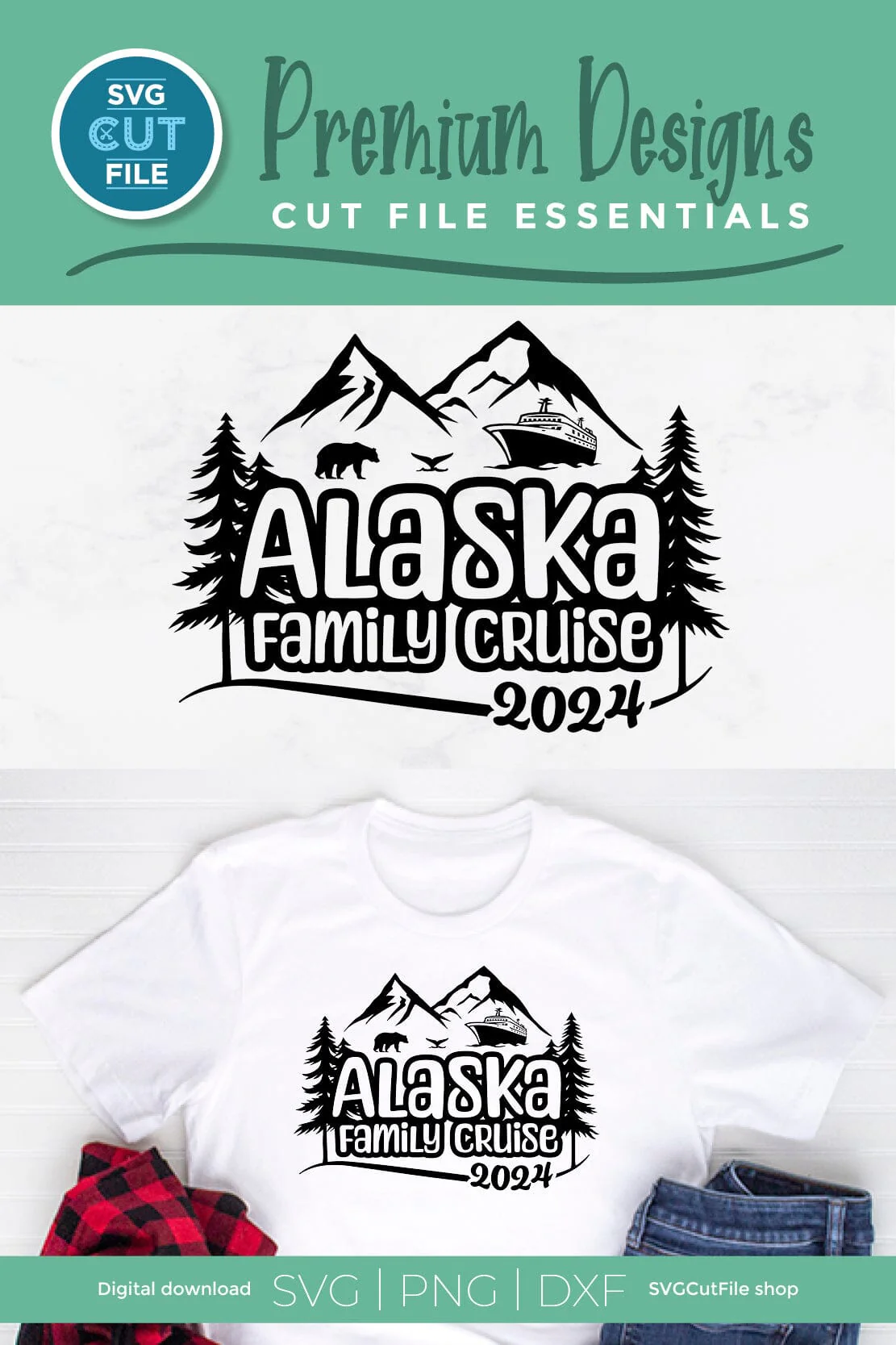 2024 Alaska Family Cruise svg - Alaska SVG vacation or Trip Design - Image 6