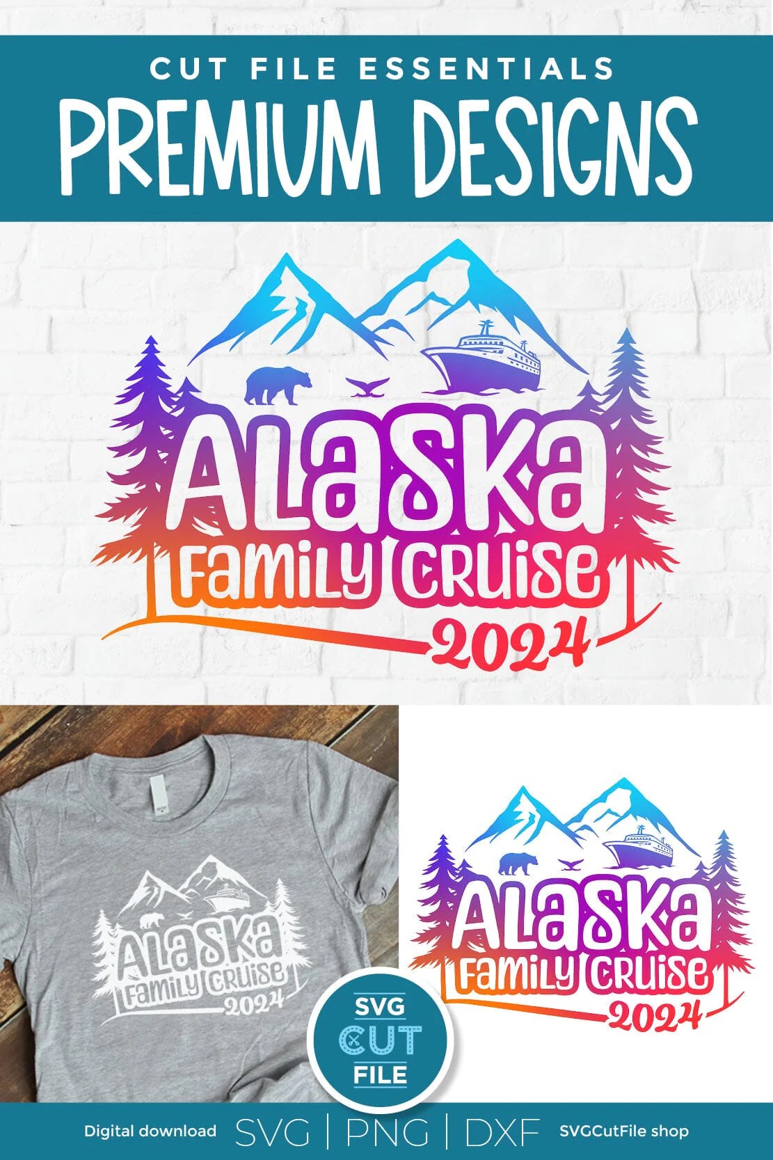 2024 Alaska Family Cruise svg - Alaska SVG vacation or Trip Design - Image 4