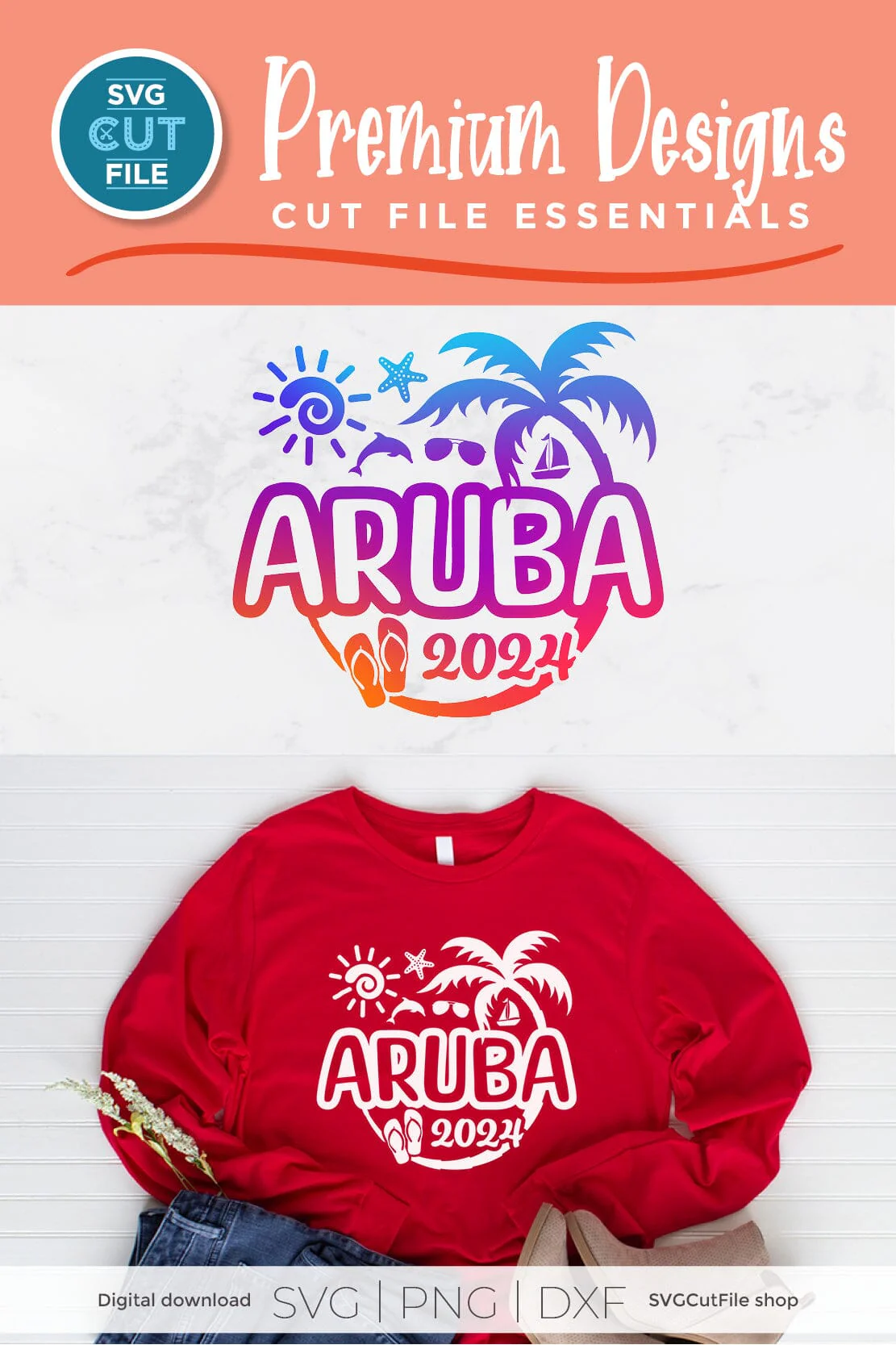 2024 Aruba svg - Aruba Vacation or Trip Design - Image 4