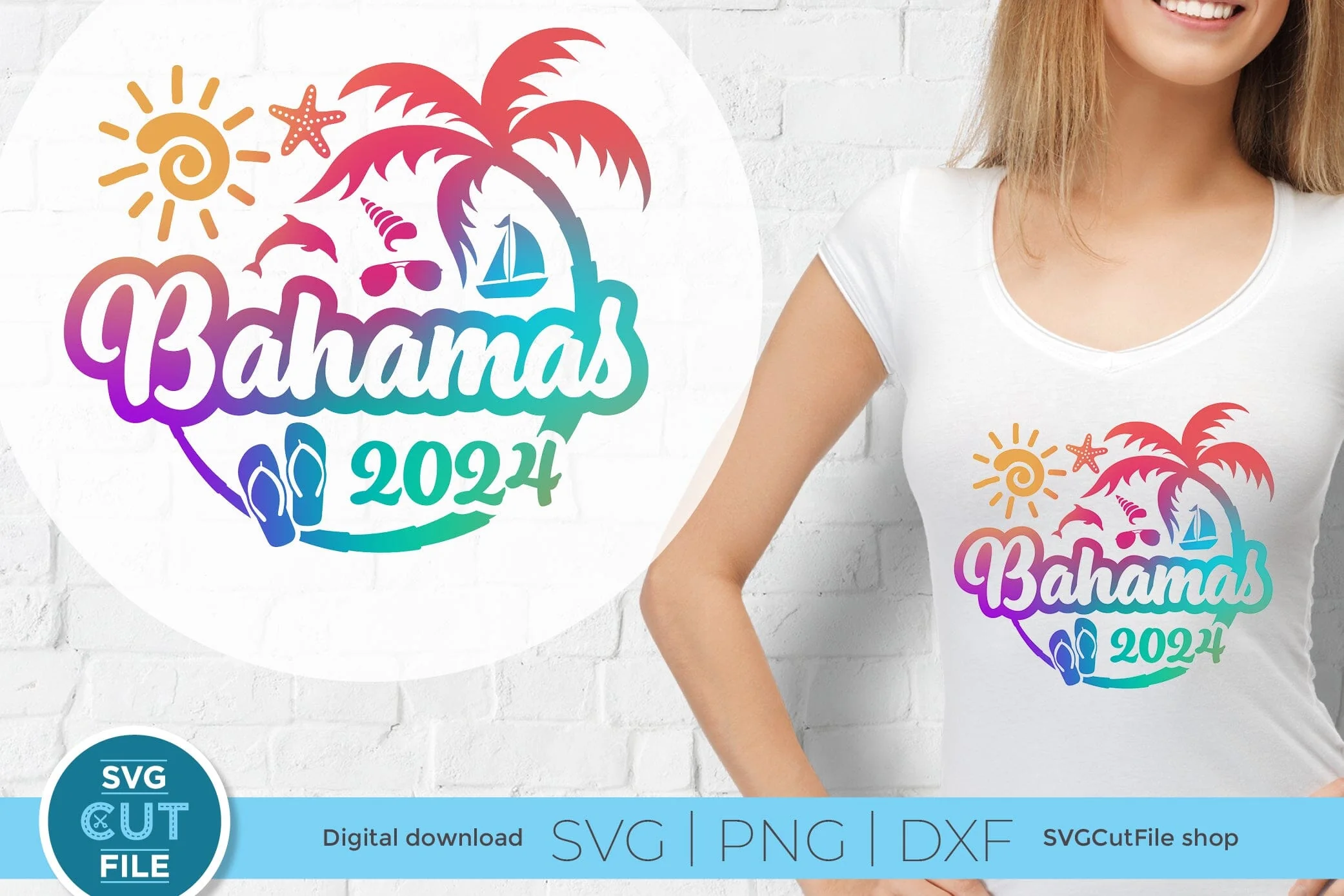 2024 Bahamas svg - Bahamas Vacation or Trip Design - Image 6
