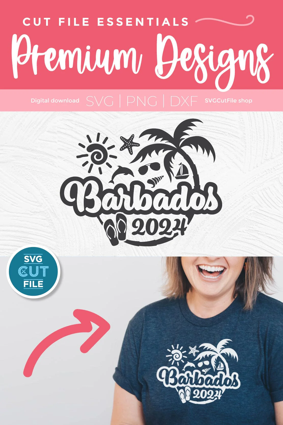 2024 Barbados svg - Barbados Vacation or Trip Design - Image 3